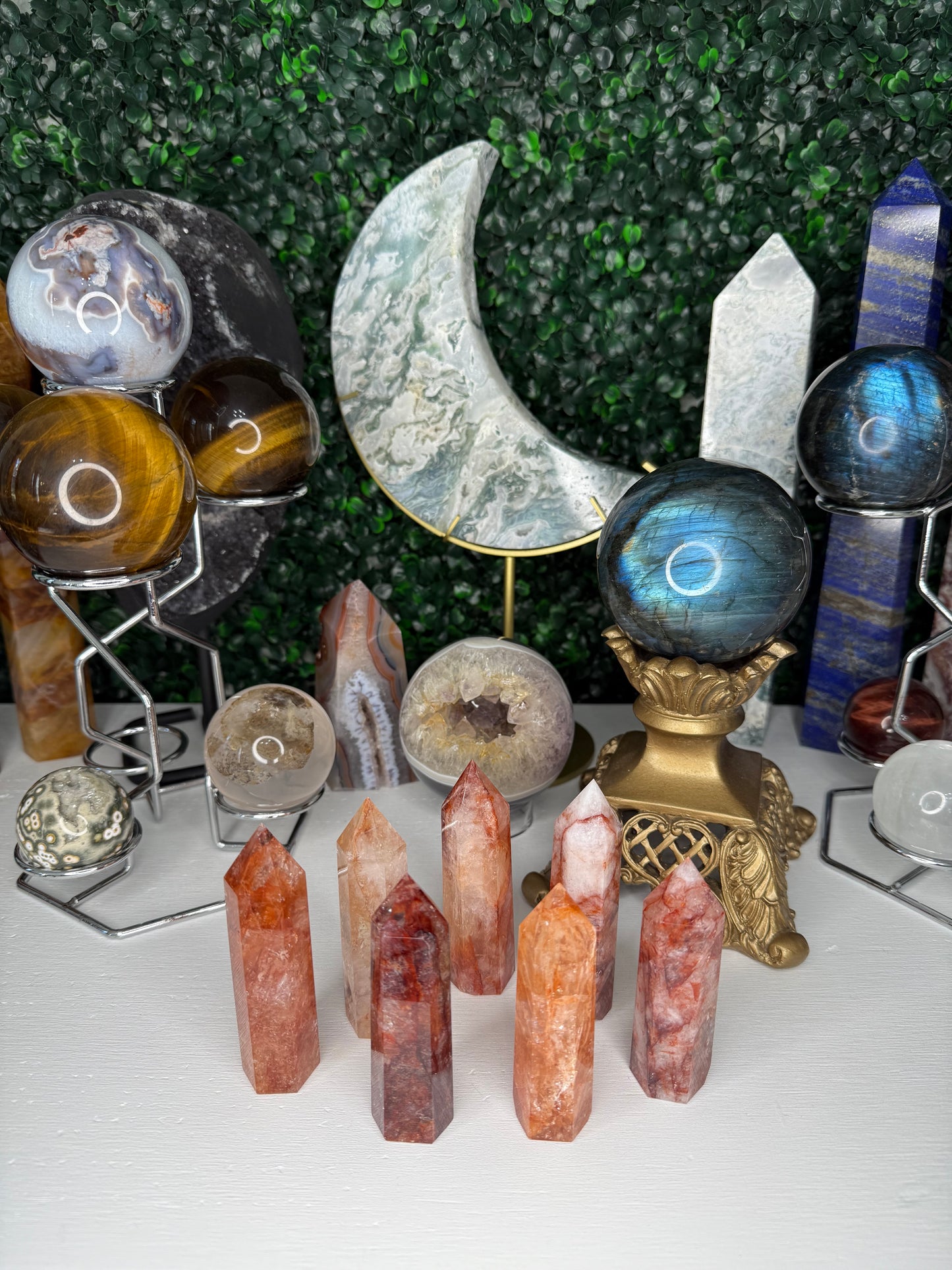 Fire Quartz Points