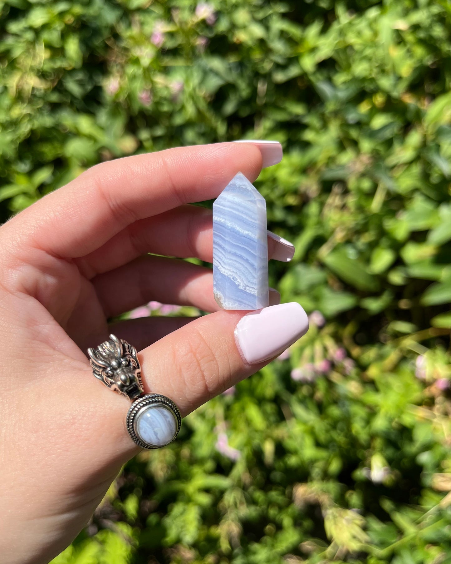 Blue Lace Agate Points