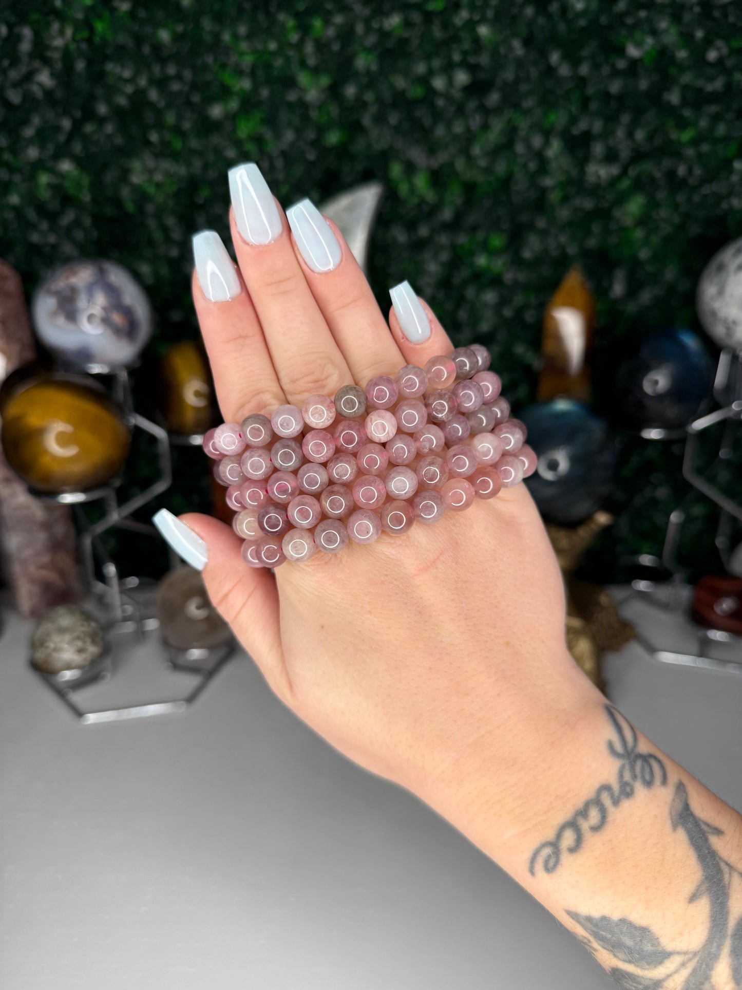 Purple Rose Quartz Bracelets