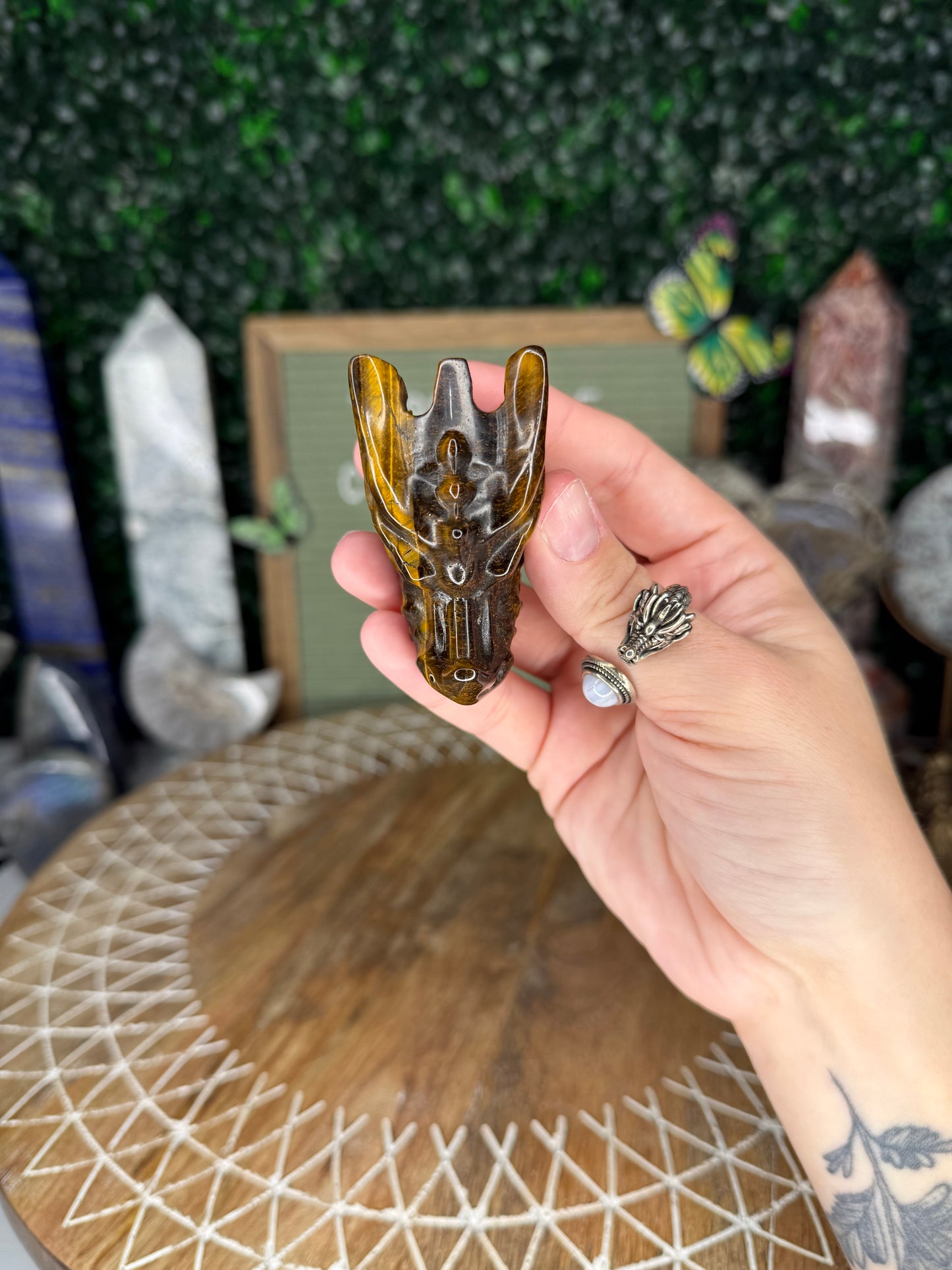 Tiger’s Eye Dragon Head