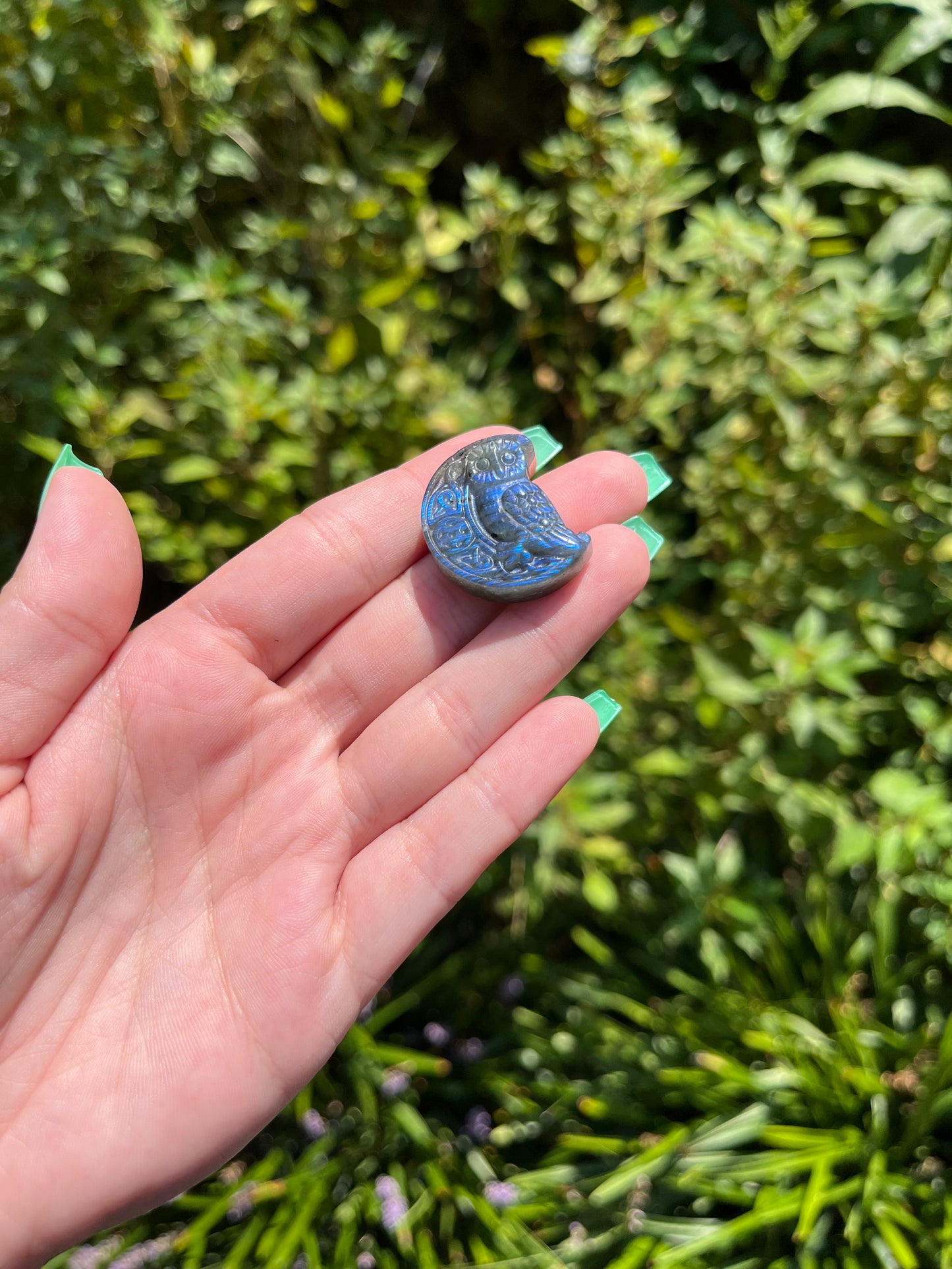 Labradorite Owl Carvings