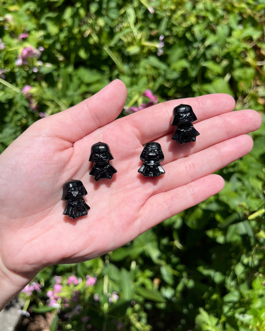 Mini Obsidian Darth Vader Carvings