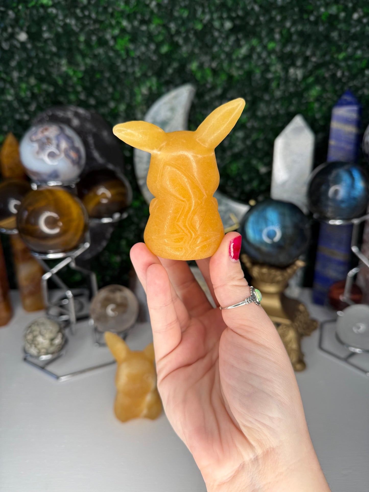 Orange Calcite Pikachus