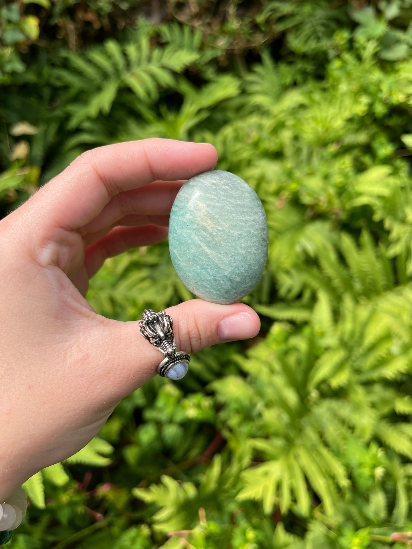 Amazonite Palm Stones