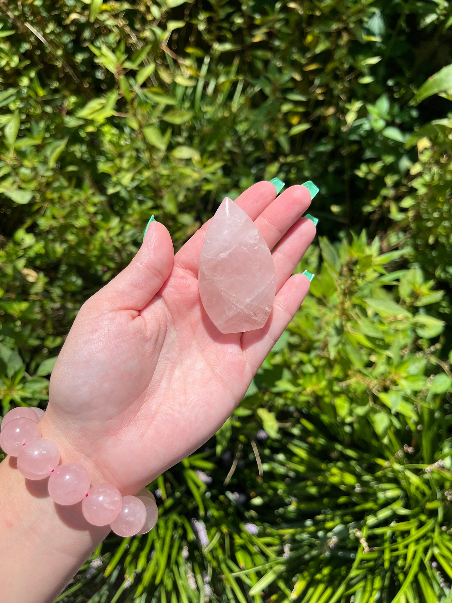 Rose Quartz Teardrops