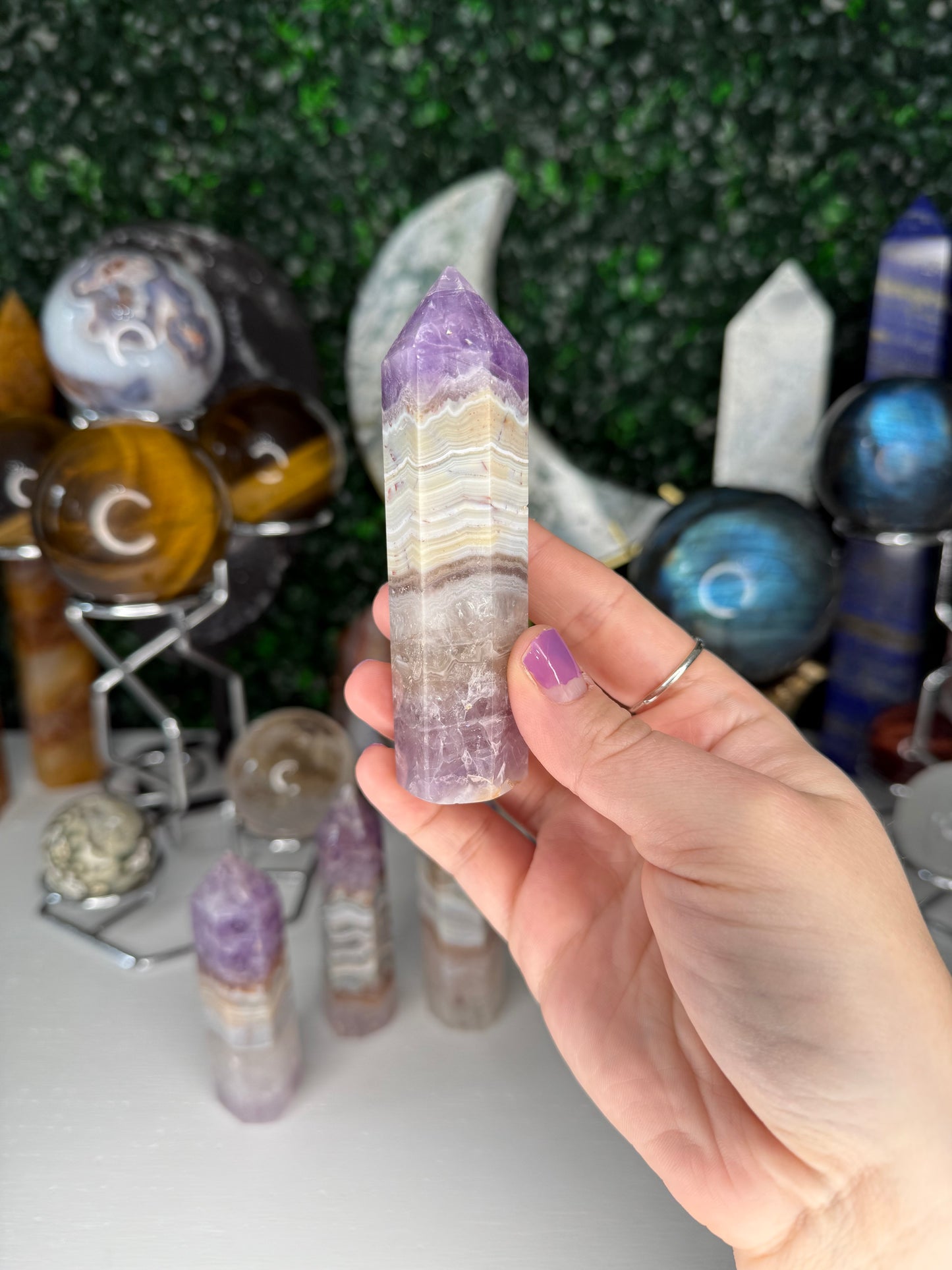 Amethyst Crazy Lace Agate Points