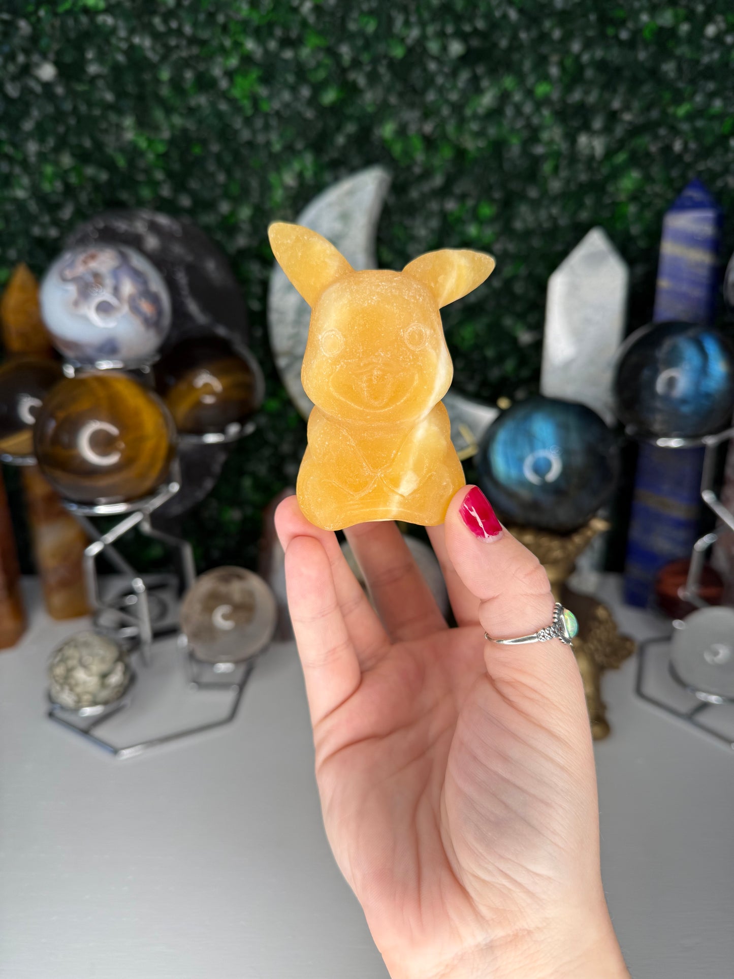 Orange Calcite Pikachus