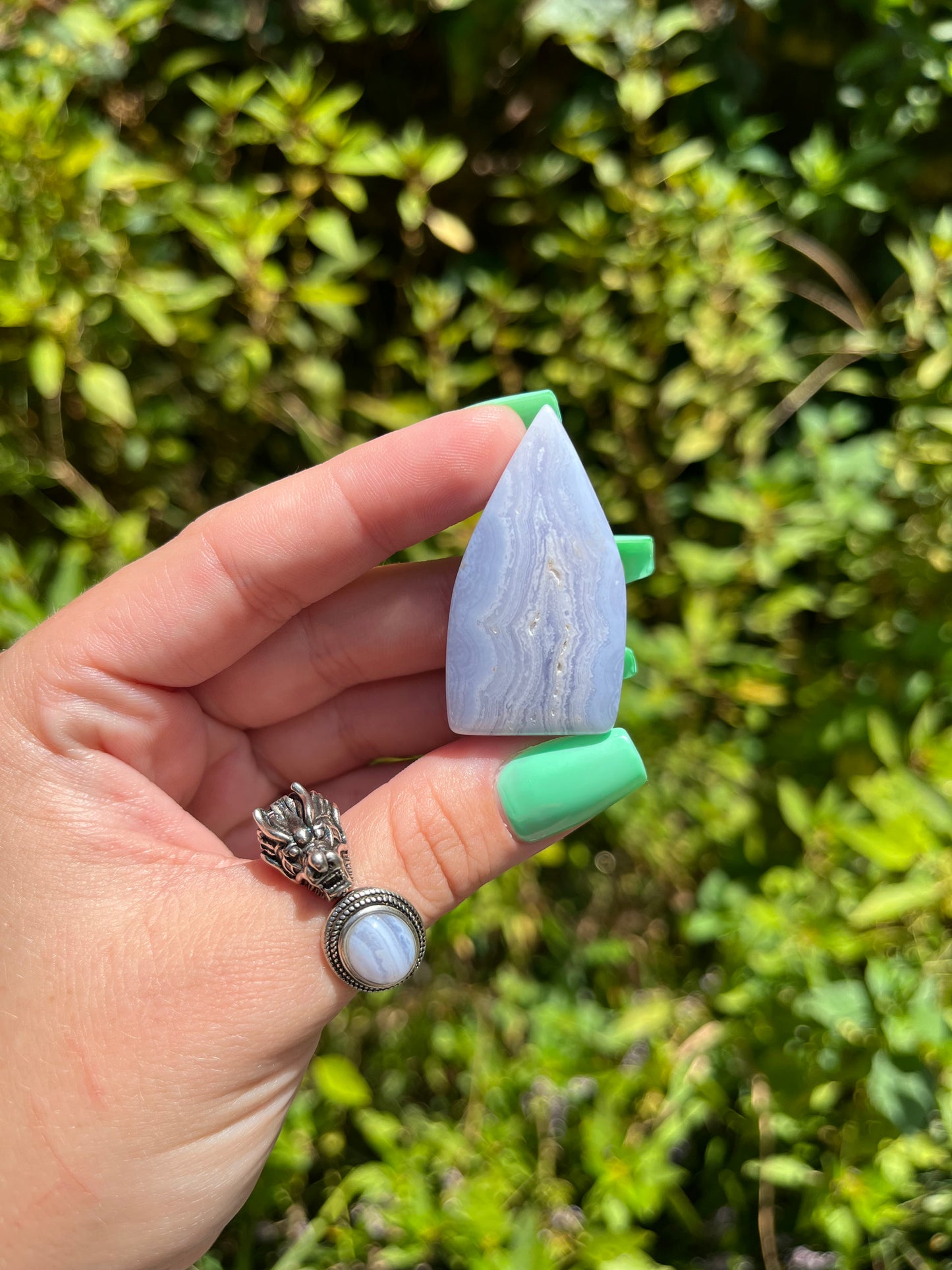 Blue Lace Agate Teardrops