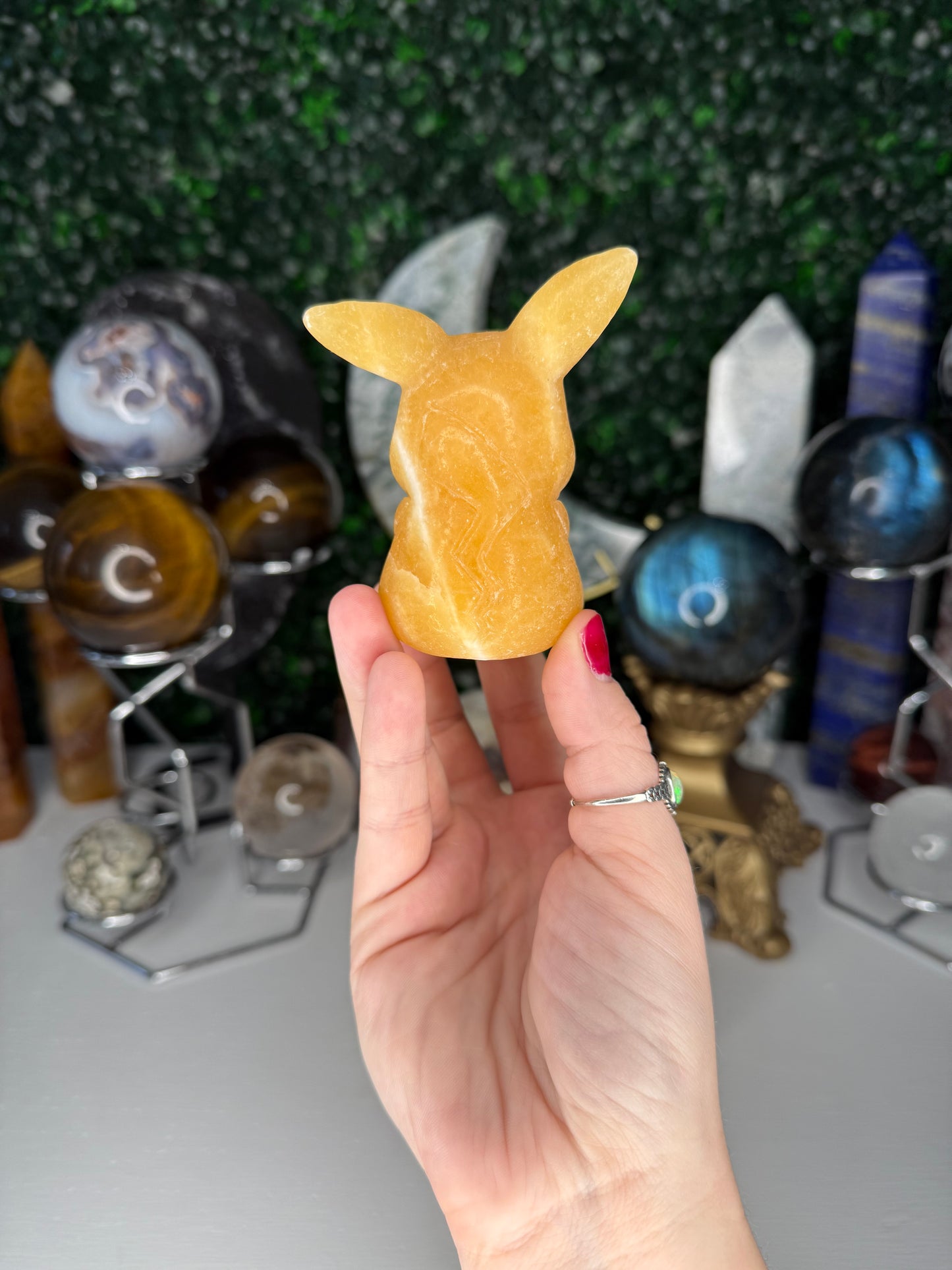 Orange Calcite Pikachus