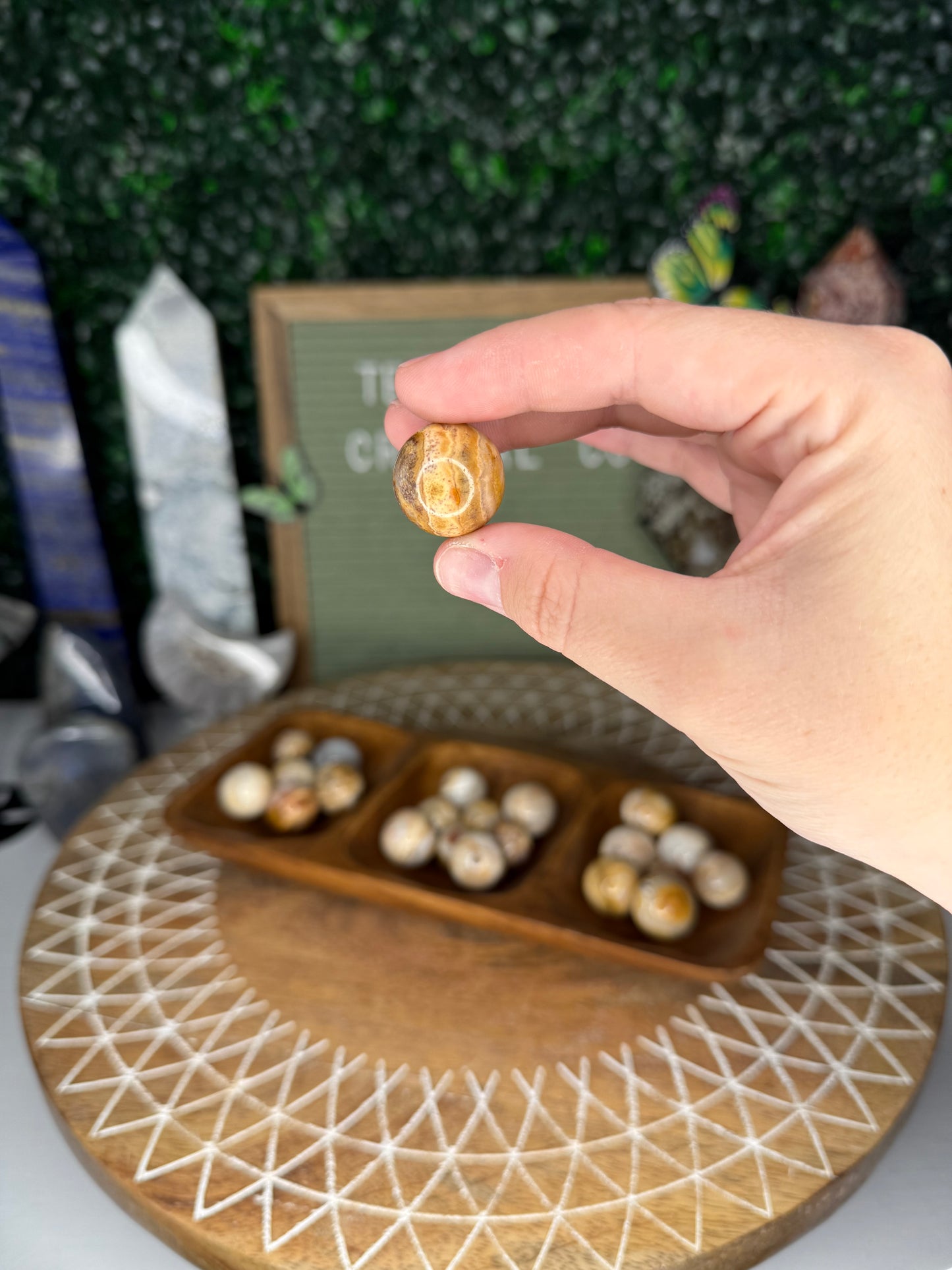 Mini Crazy Lace Agate Spheres