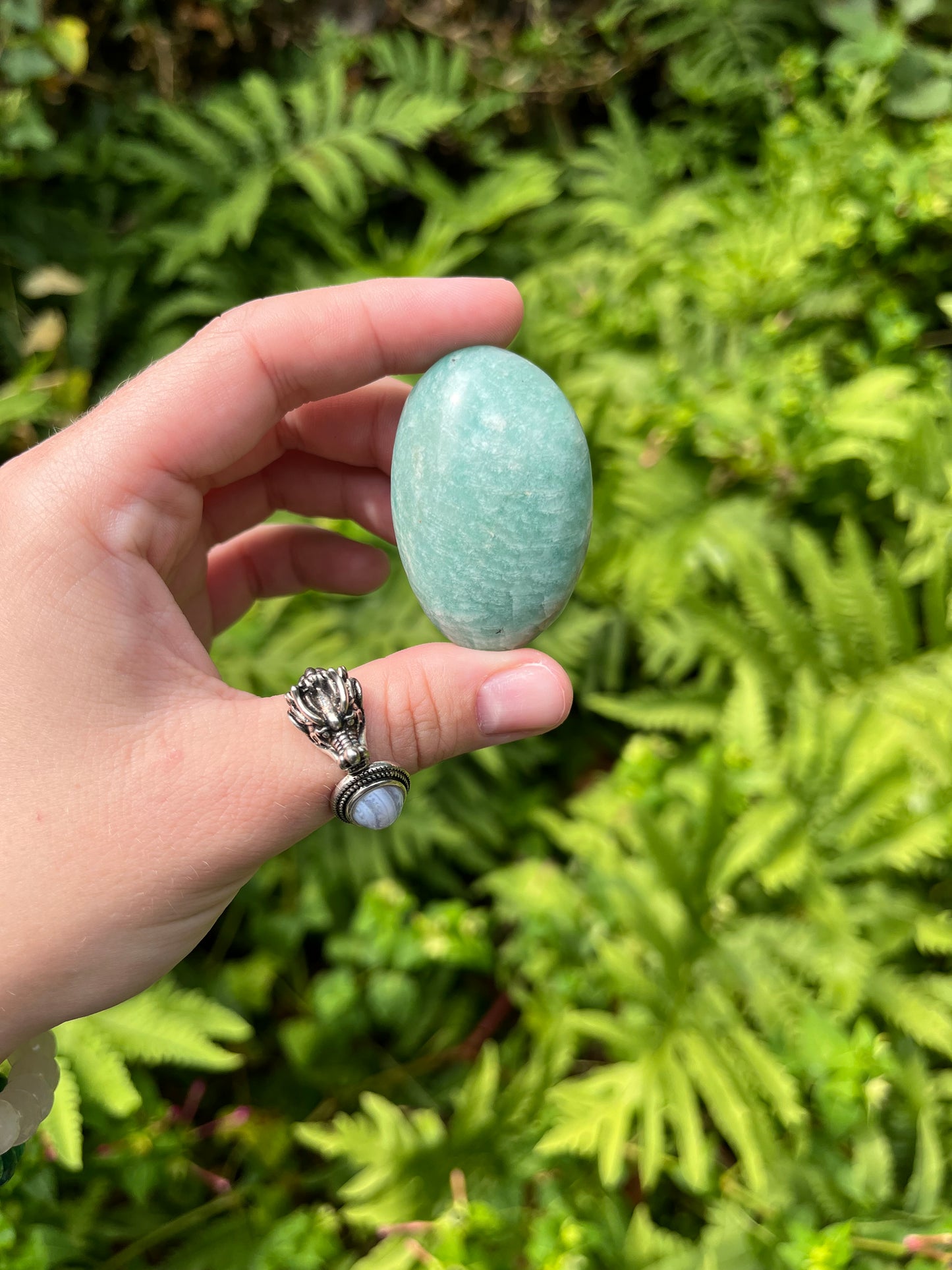 Amazonite Palm Stones