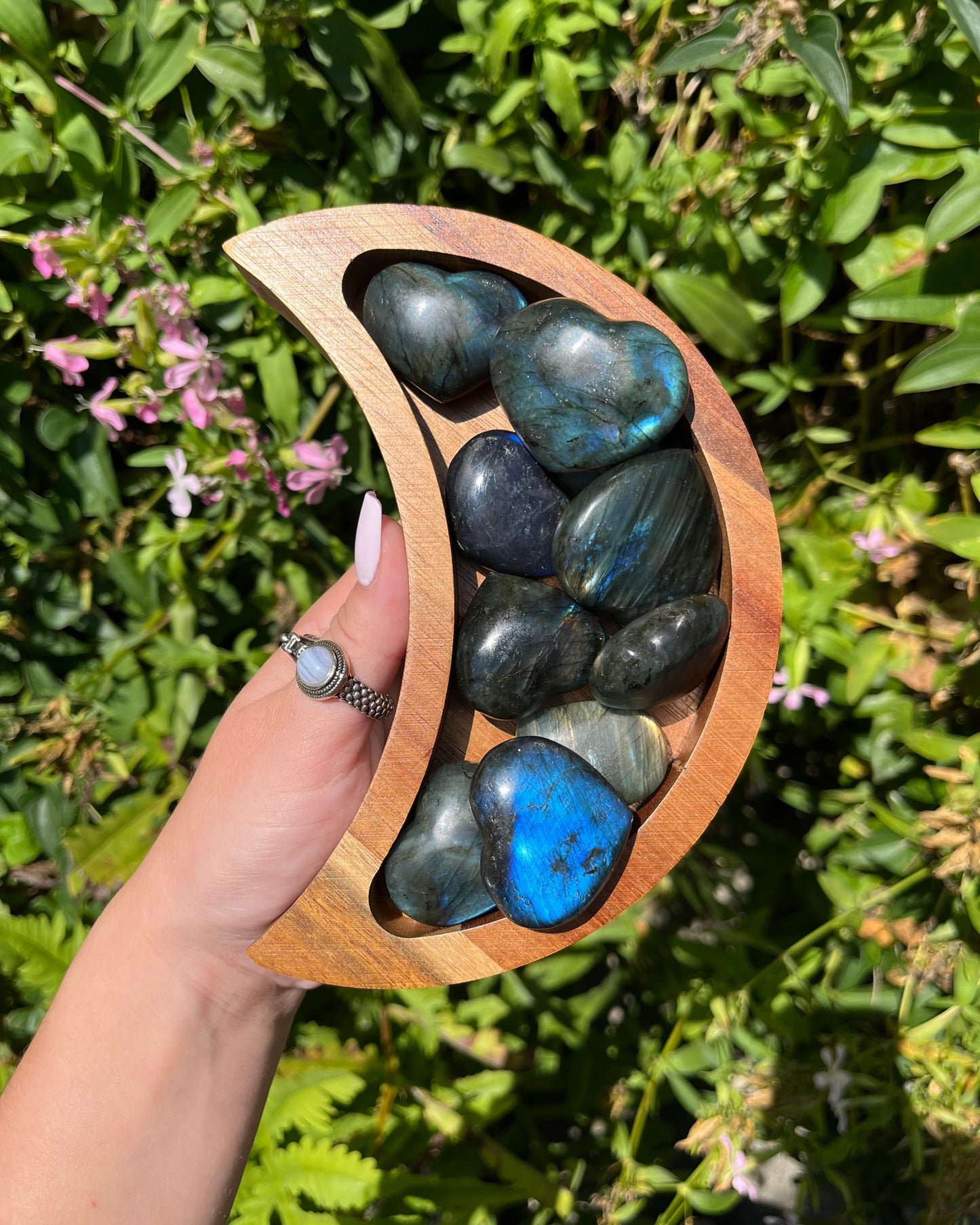 Labradorite Hearts