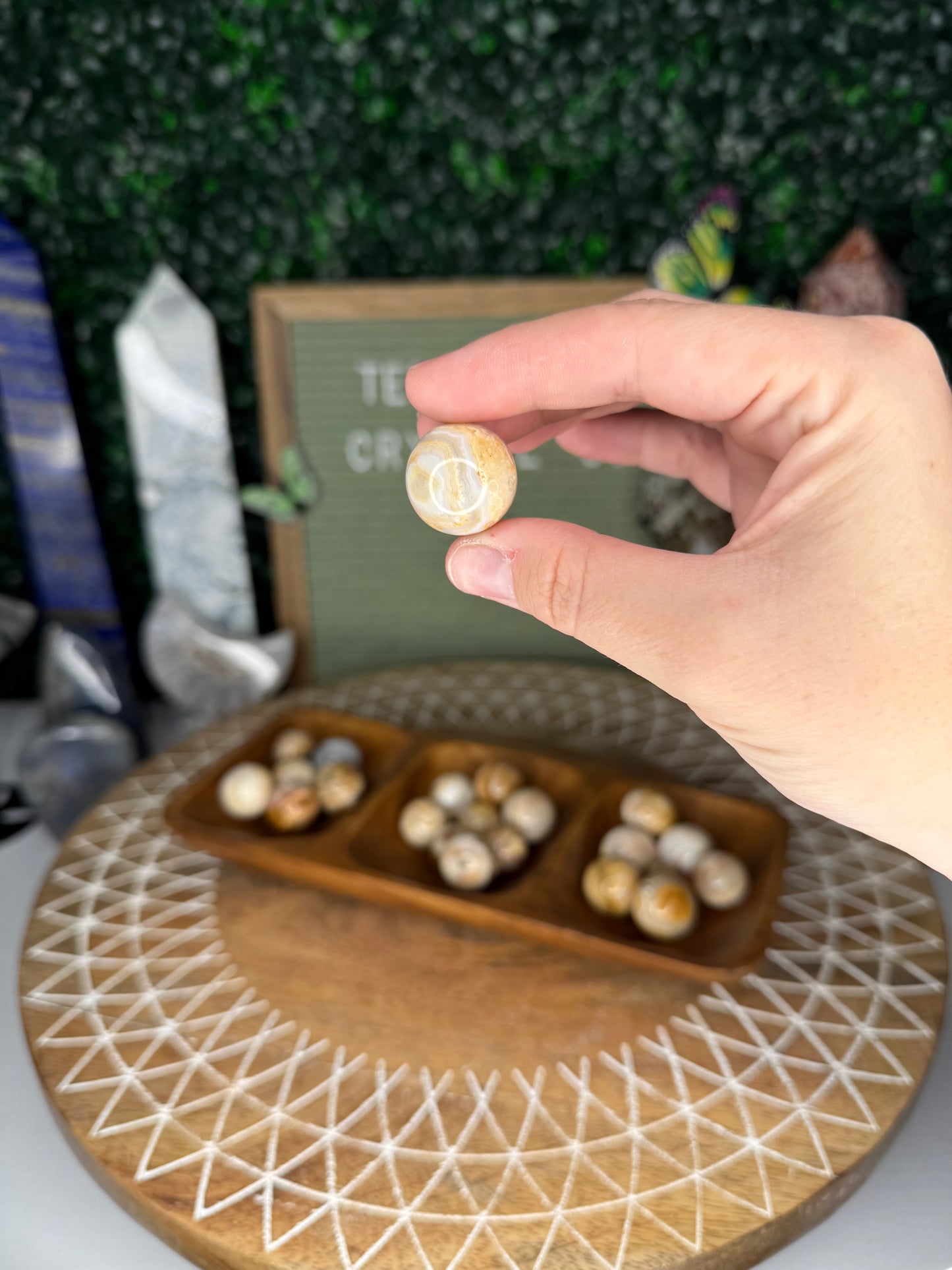 Mini Crazy Lace Agate Spheres