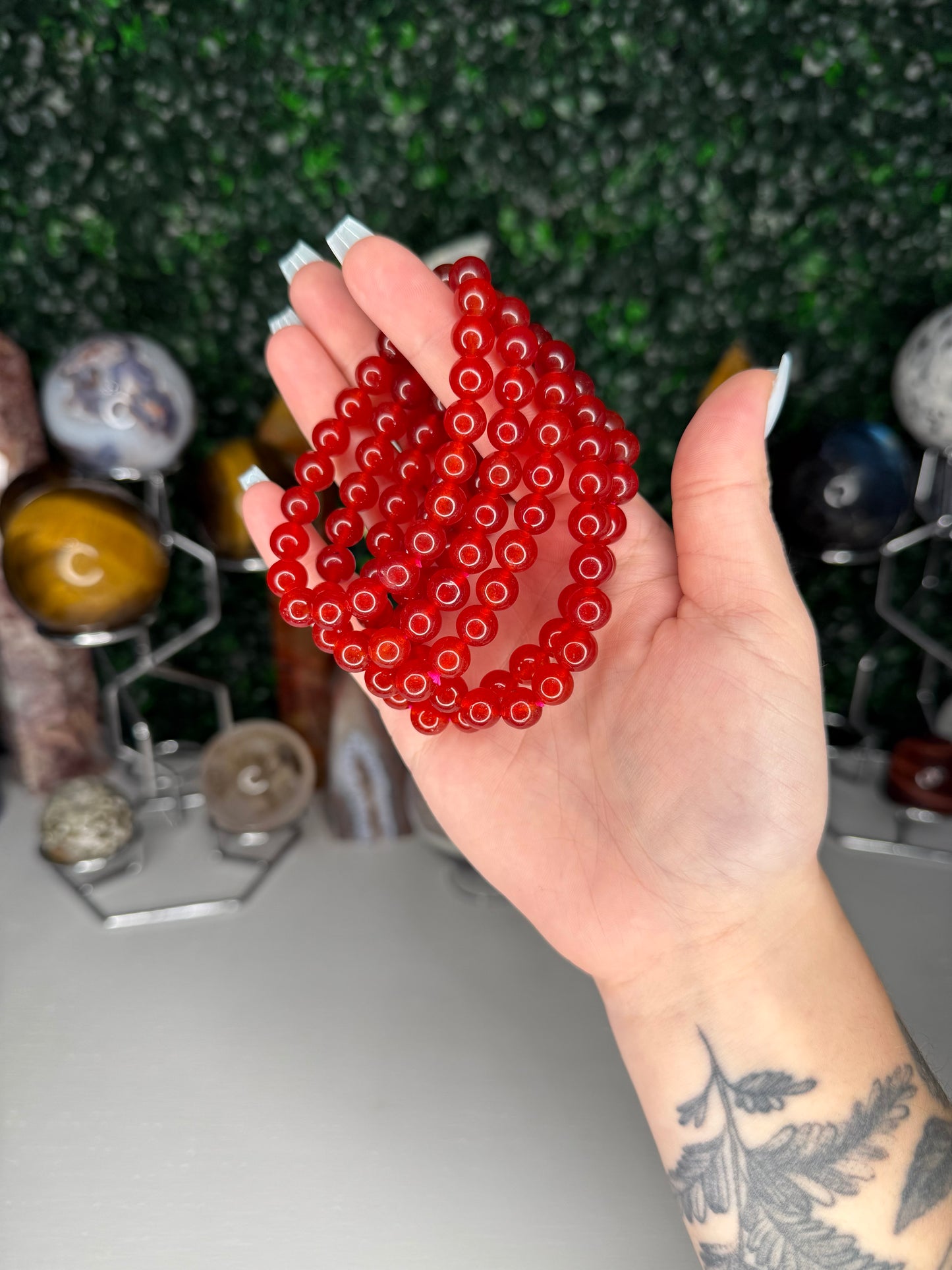 Red Agate Bracelets