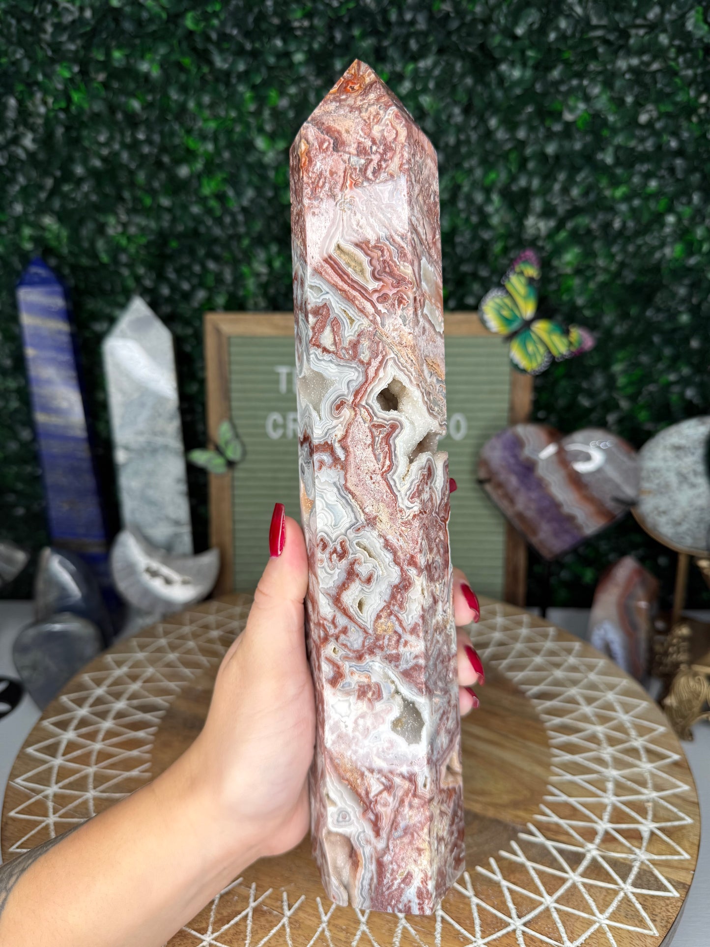 Crazy Lace Agate Tower