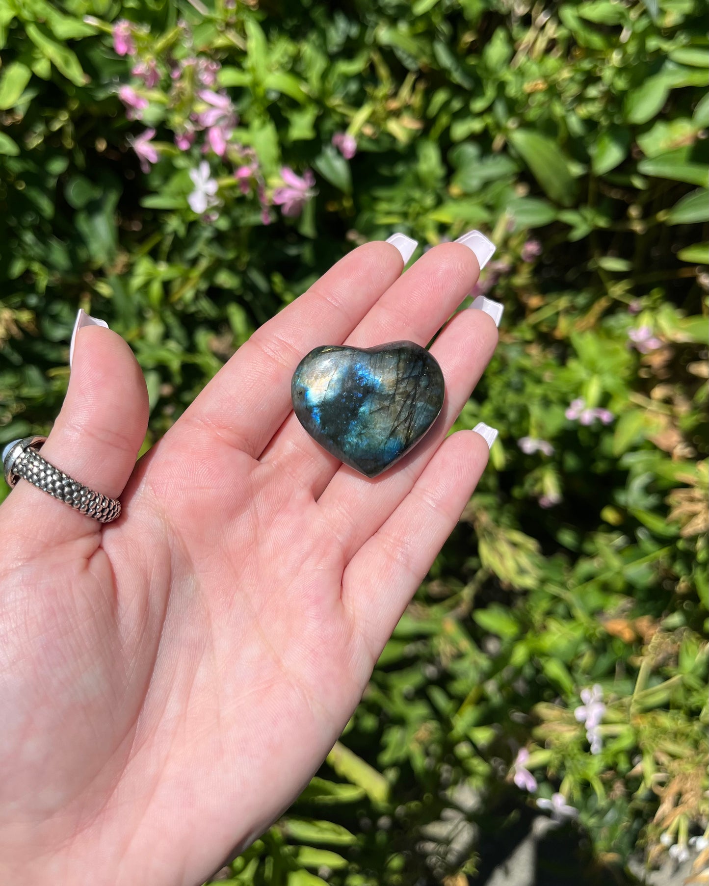 Labradorite Hearts