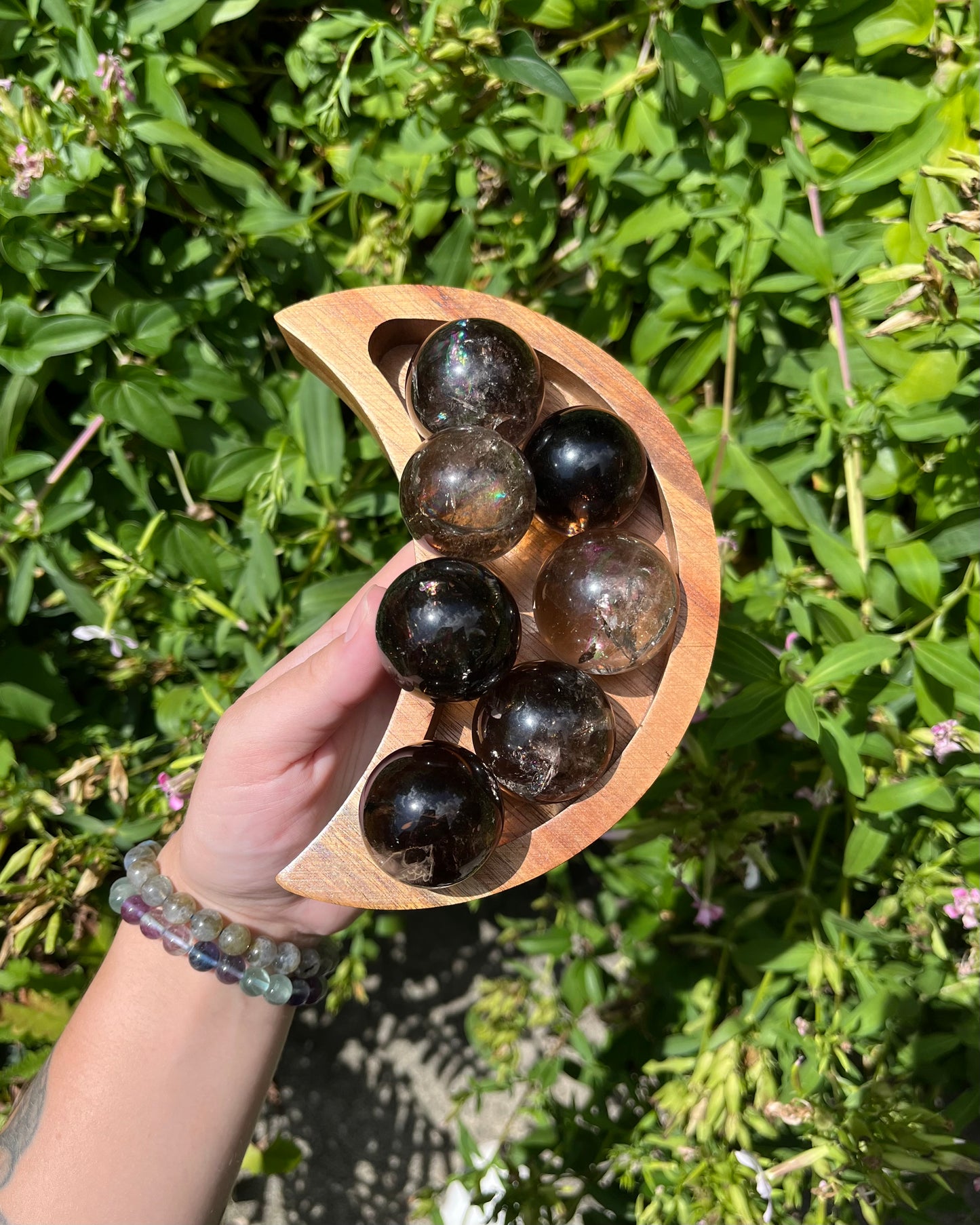 Smoky Quartz Spheres