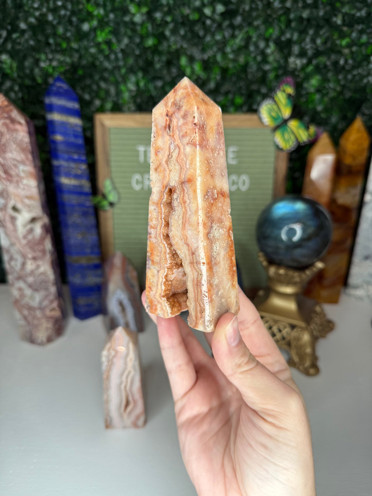 Pink Crazy Lace Agate Towers