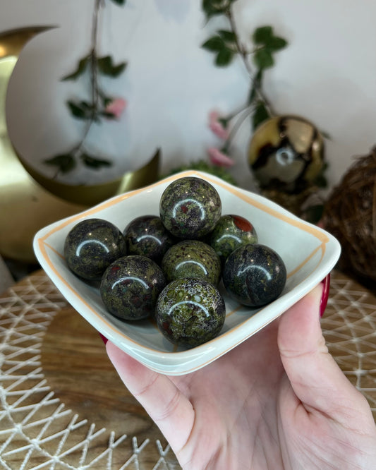 Mini Dragon’s Blood Jasper Spheres