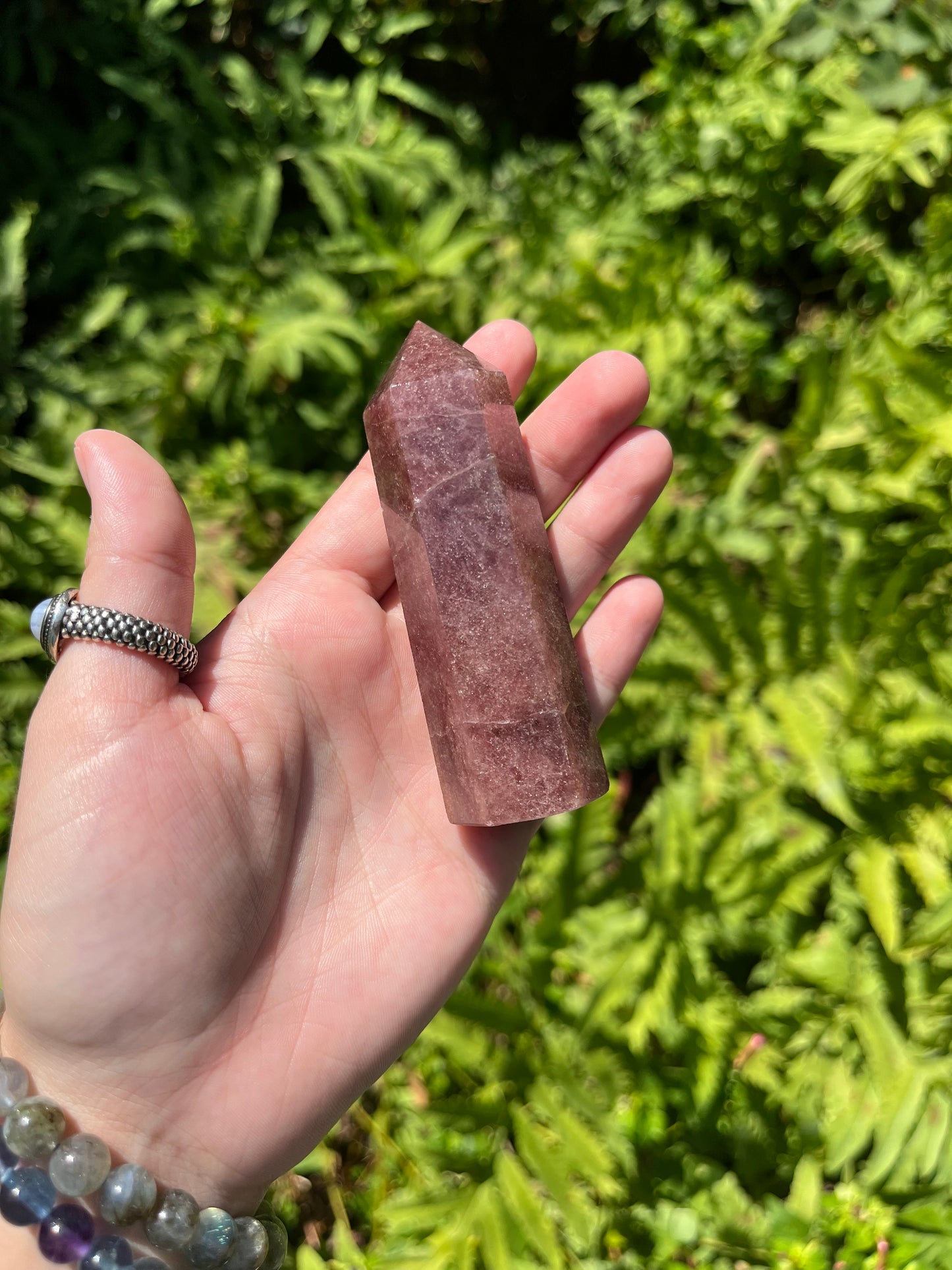 Strawberry Quartz Points