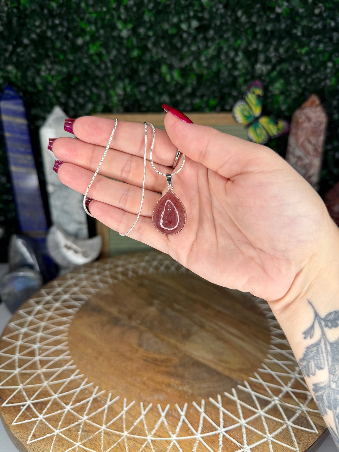 Strawberry Quartz Necklaces