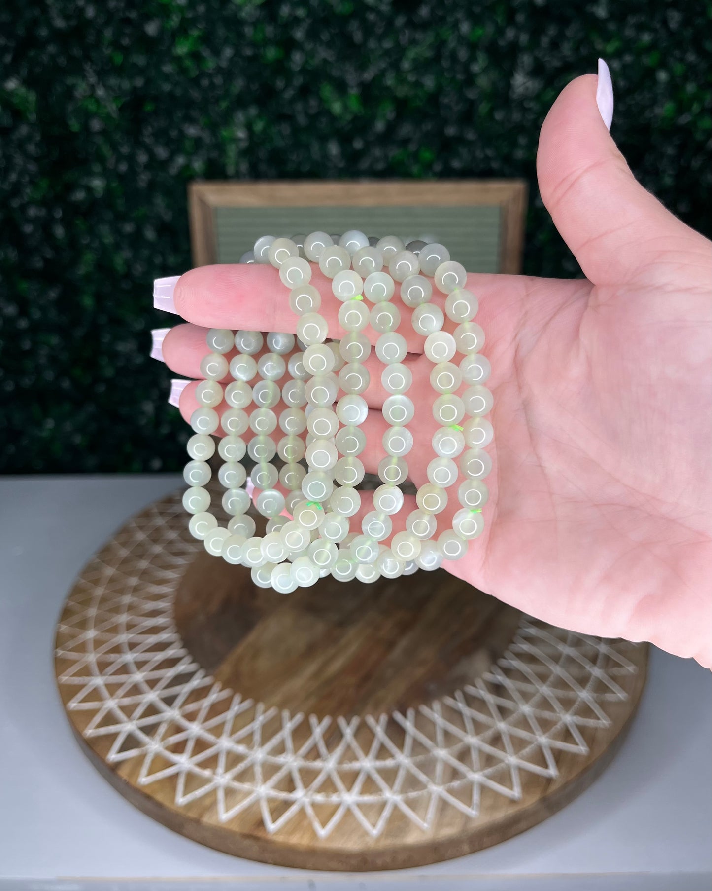 Green Moonstone Bracelets