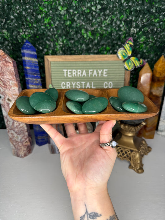 Green Aventurine Palm Stones