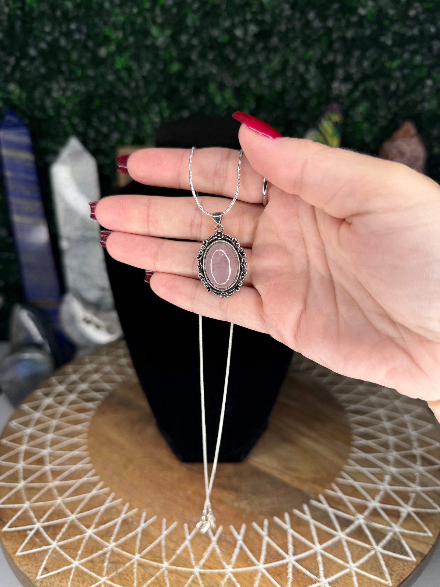 Purple Rose Quartz Necklaces