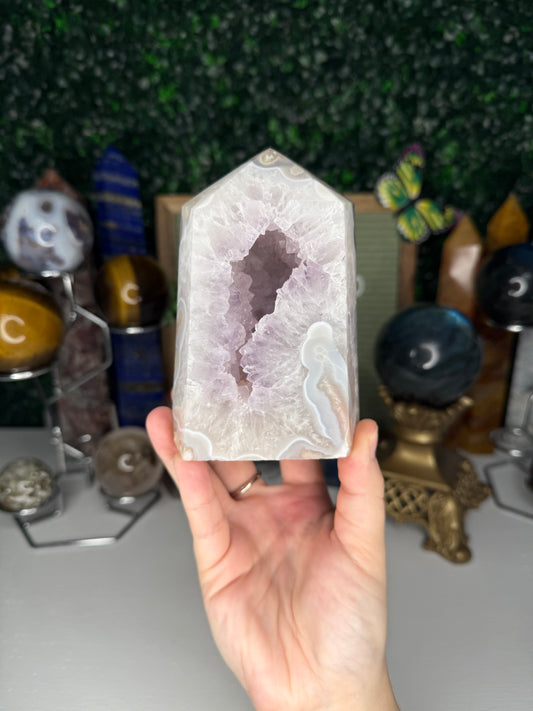 Amethyst Mixed Flower Agate Tower