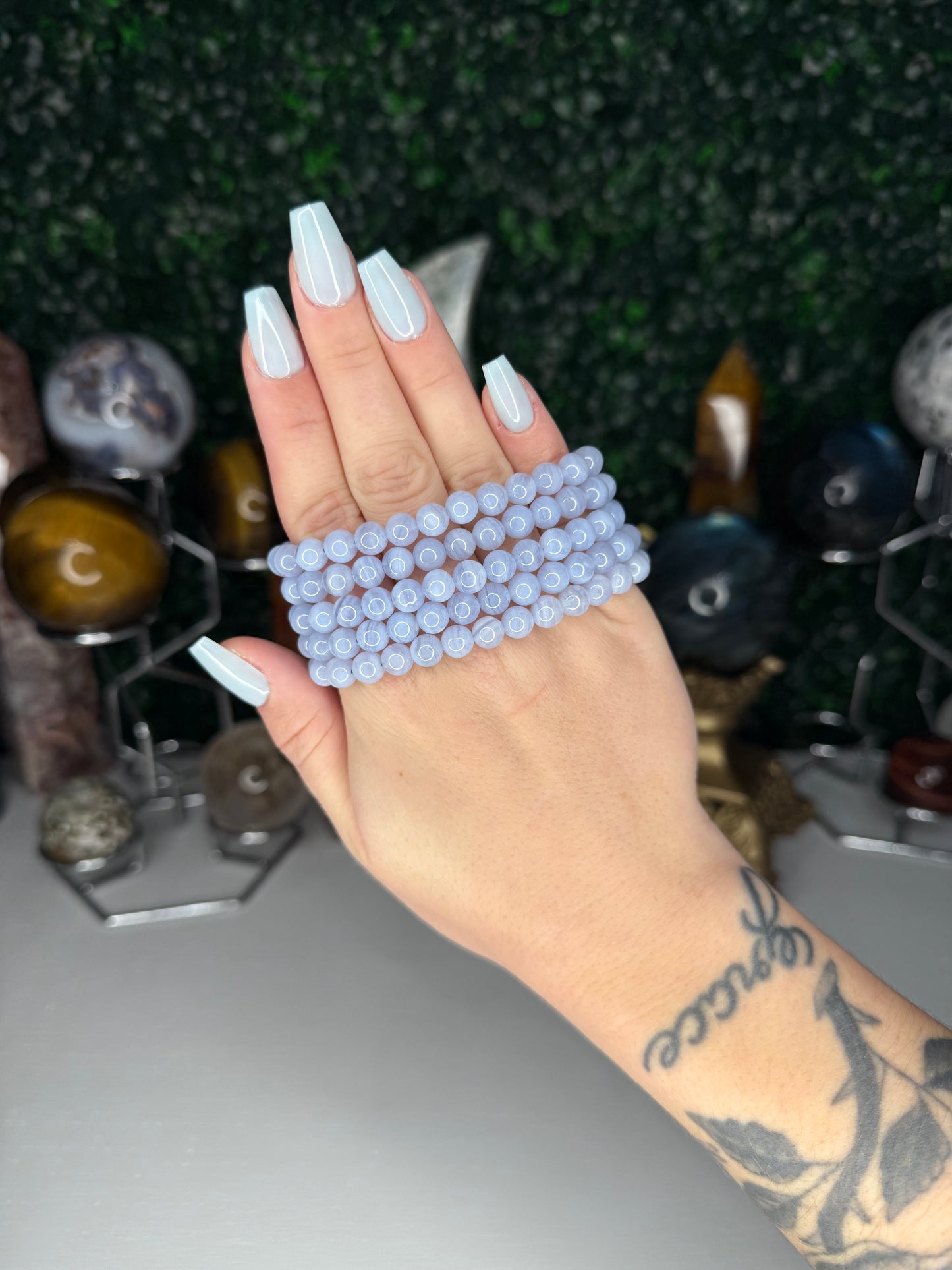 Blue Lace Agate Bracelets