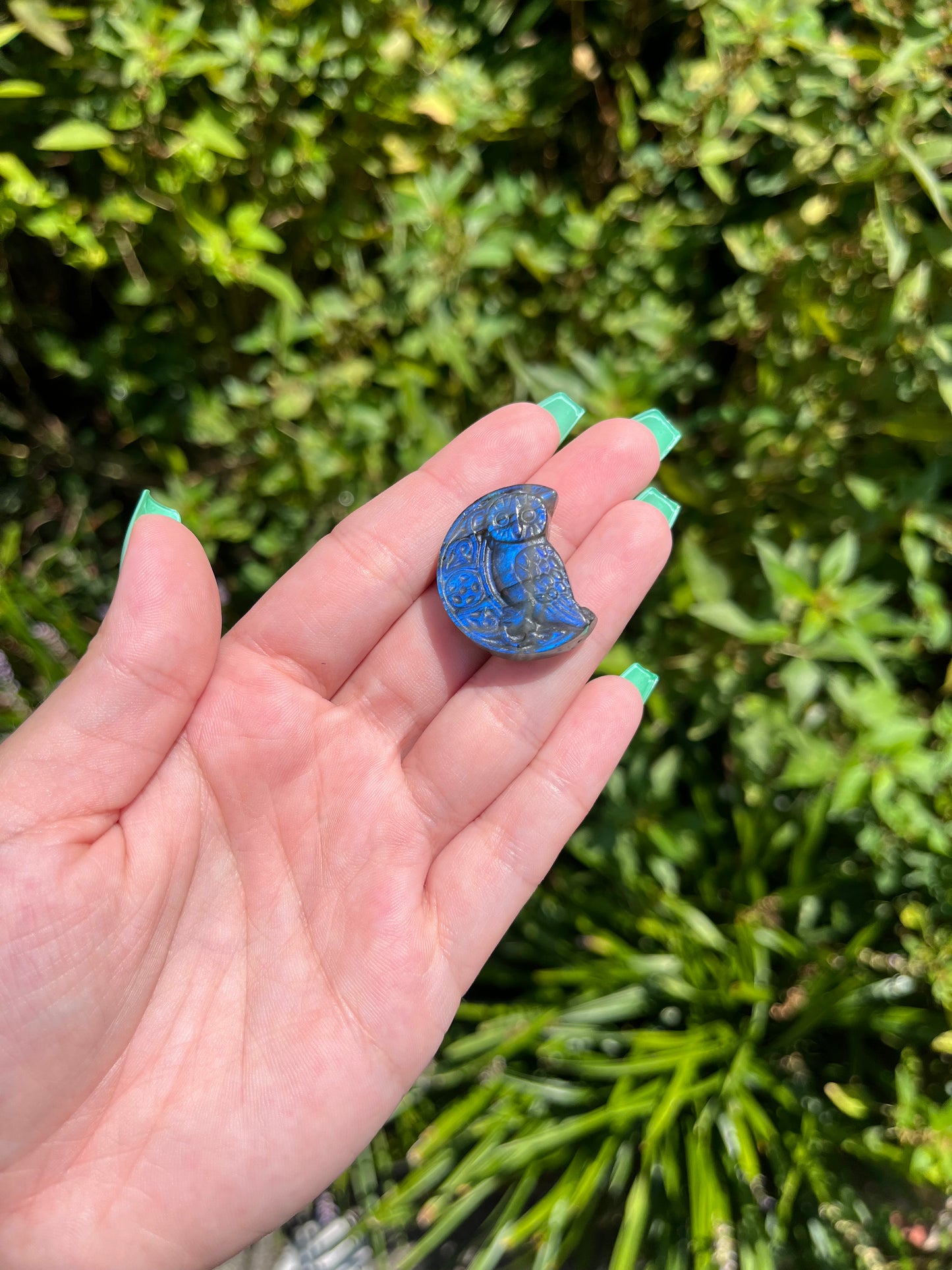 Labradorite Owl Carvings