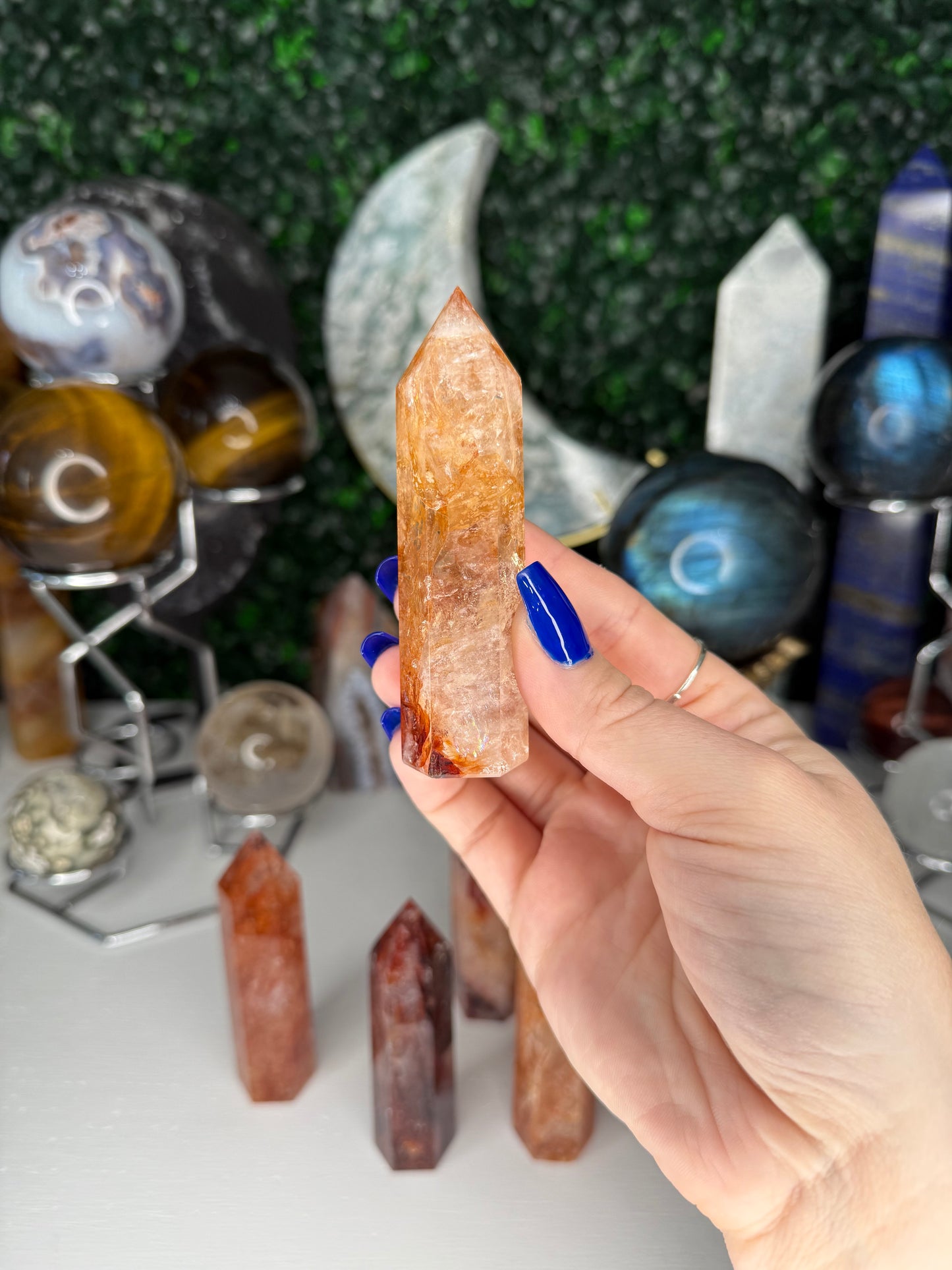 Fire Quartz Points