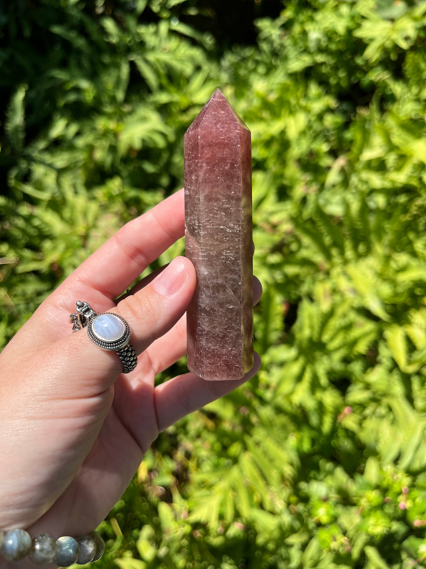 Strawberry Quartz Points