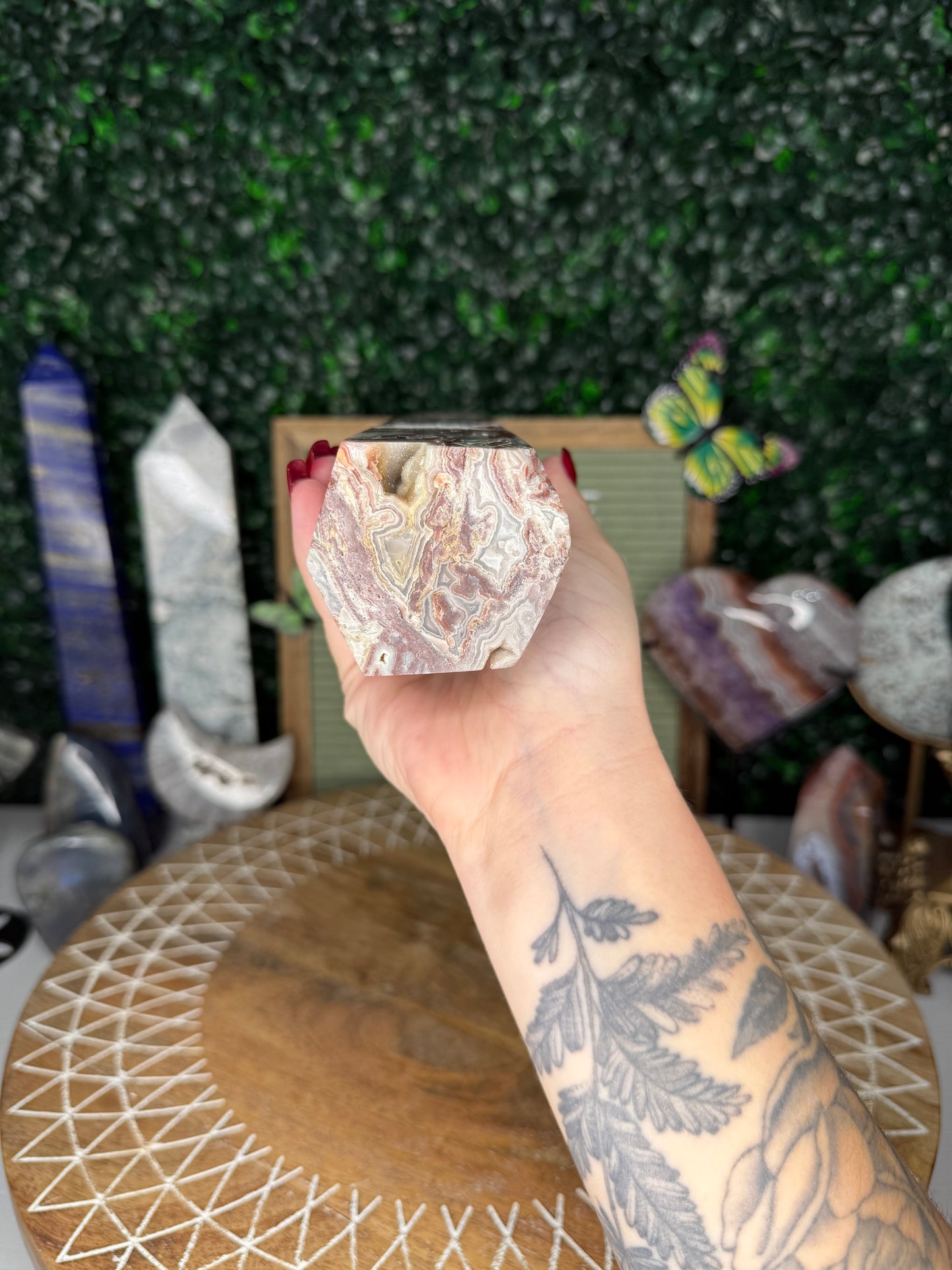 Crazy Lace Agate Tower