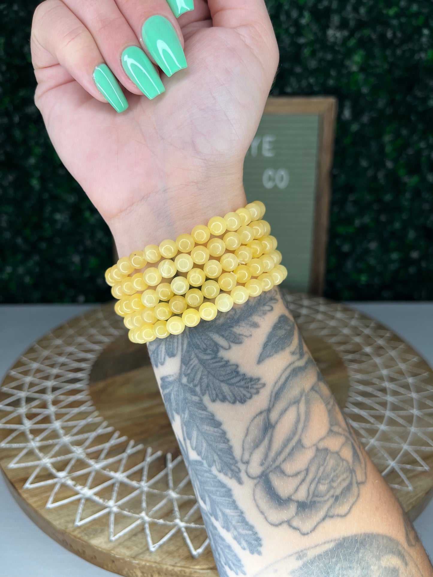 Yellow Calcite Bracelets