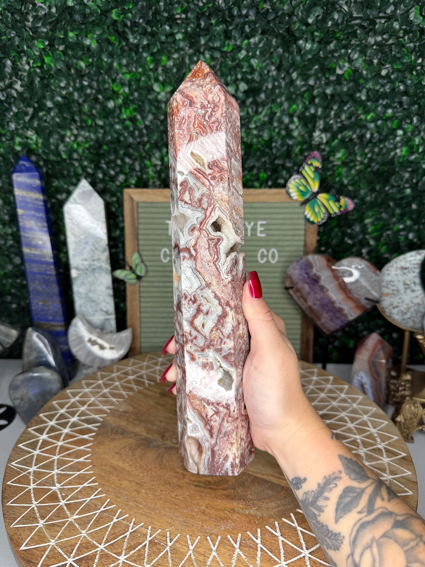 Crazy Lace Agate Tower