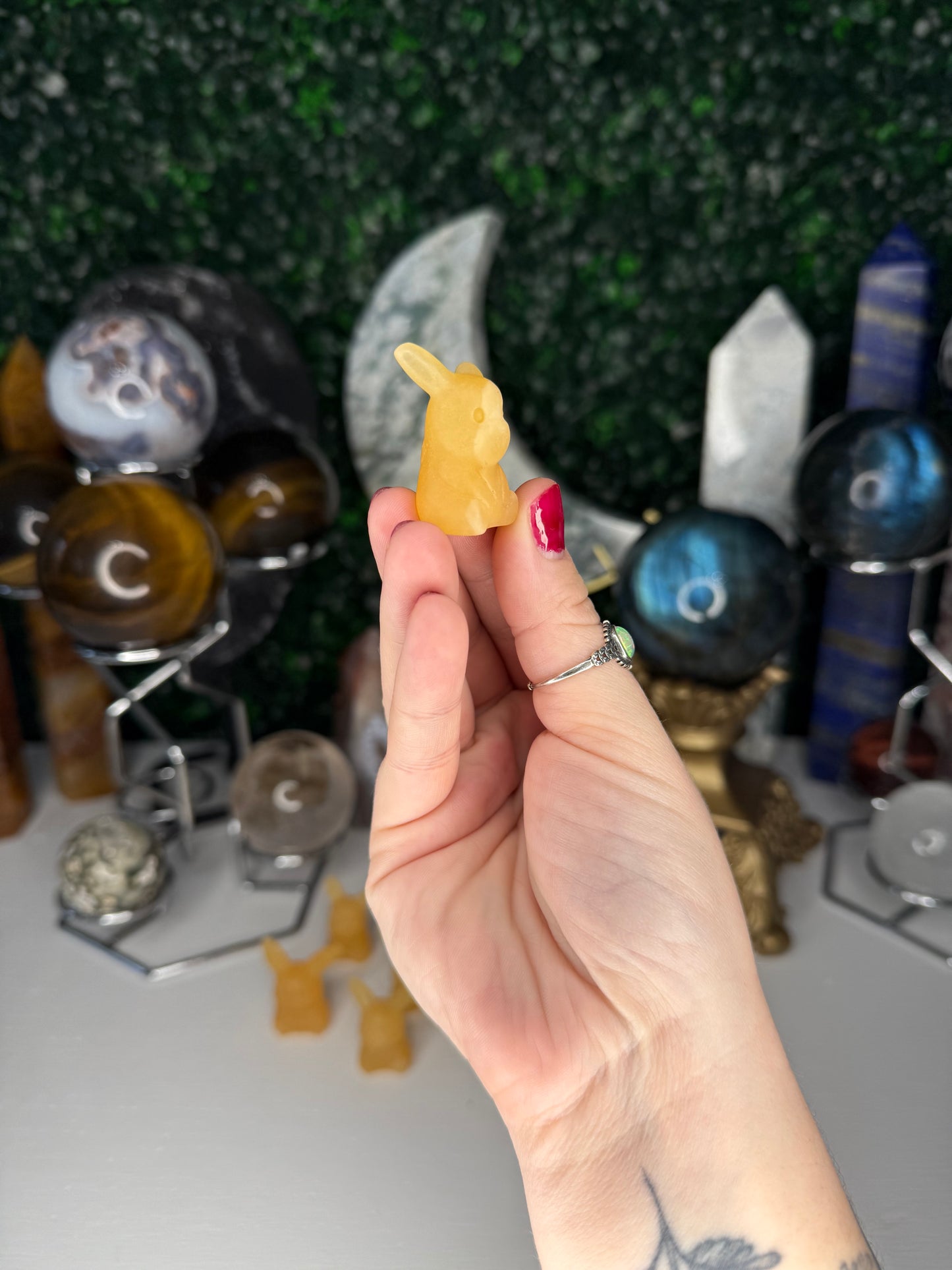 Orange Calcite Pikachus