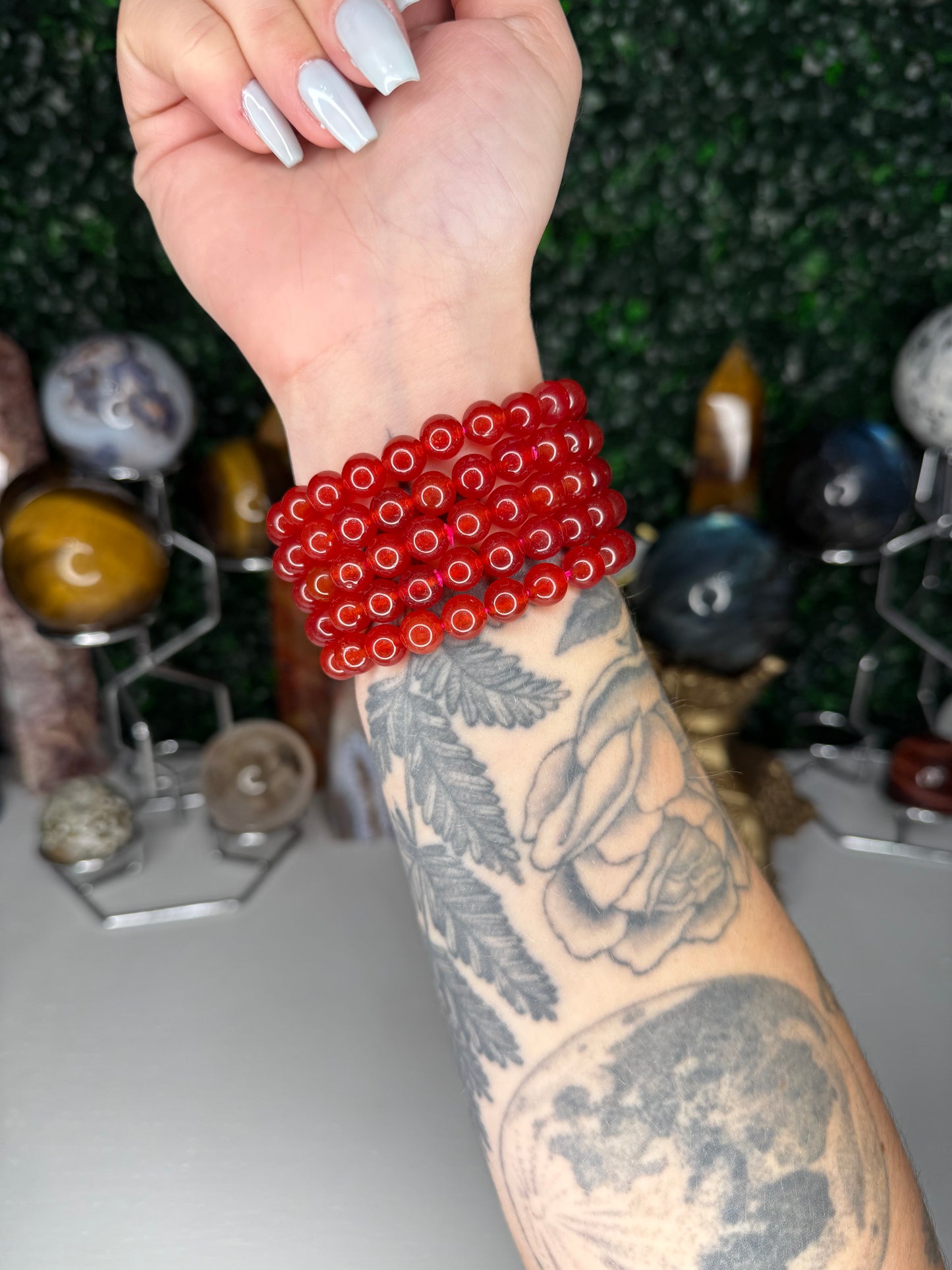 Red Agate Bracelets