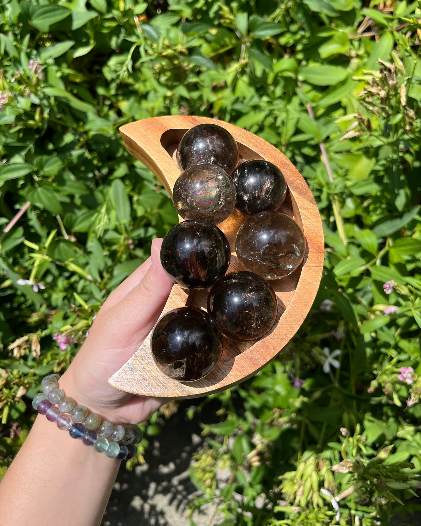 Smoky Quartz Spheres