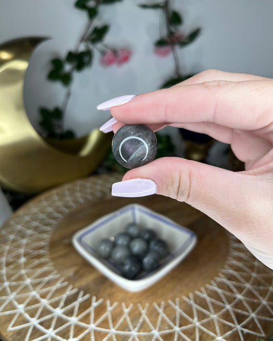 Mini Labradorite Spheres