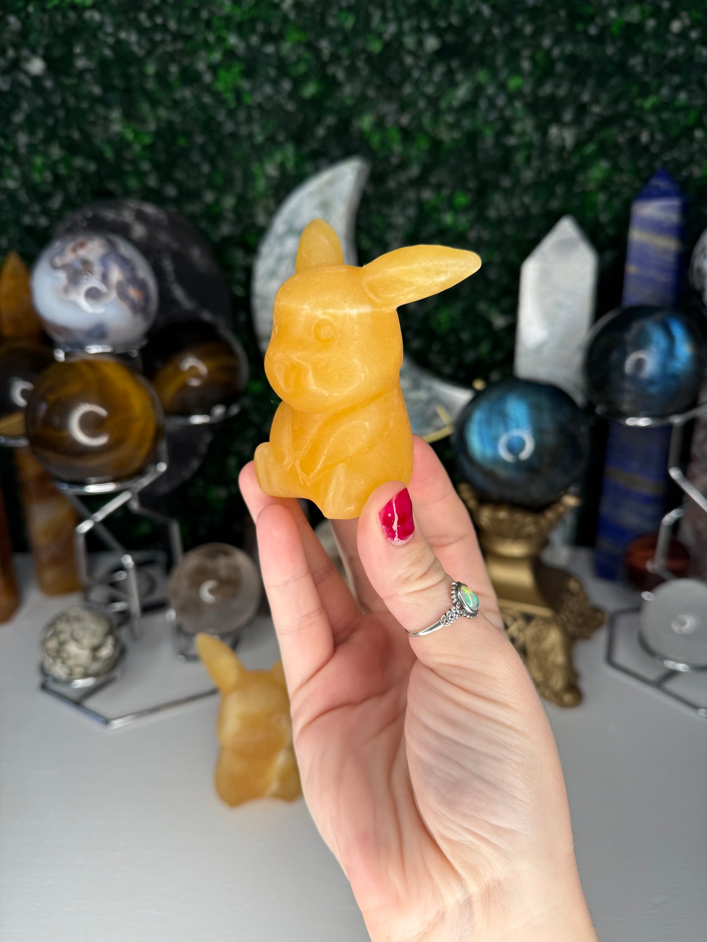 Orange Calcite Pikachus