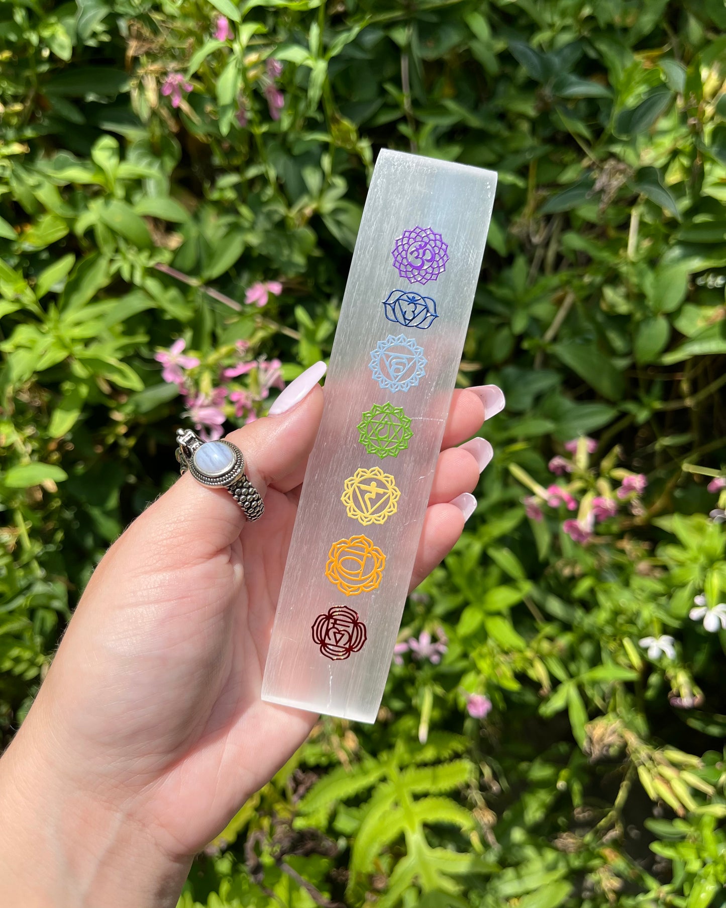 Selenite Chakra Charging Plates