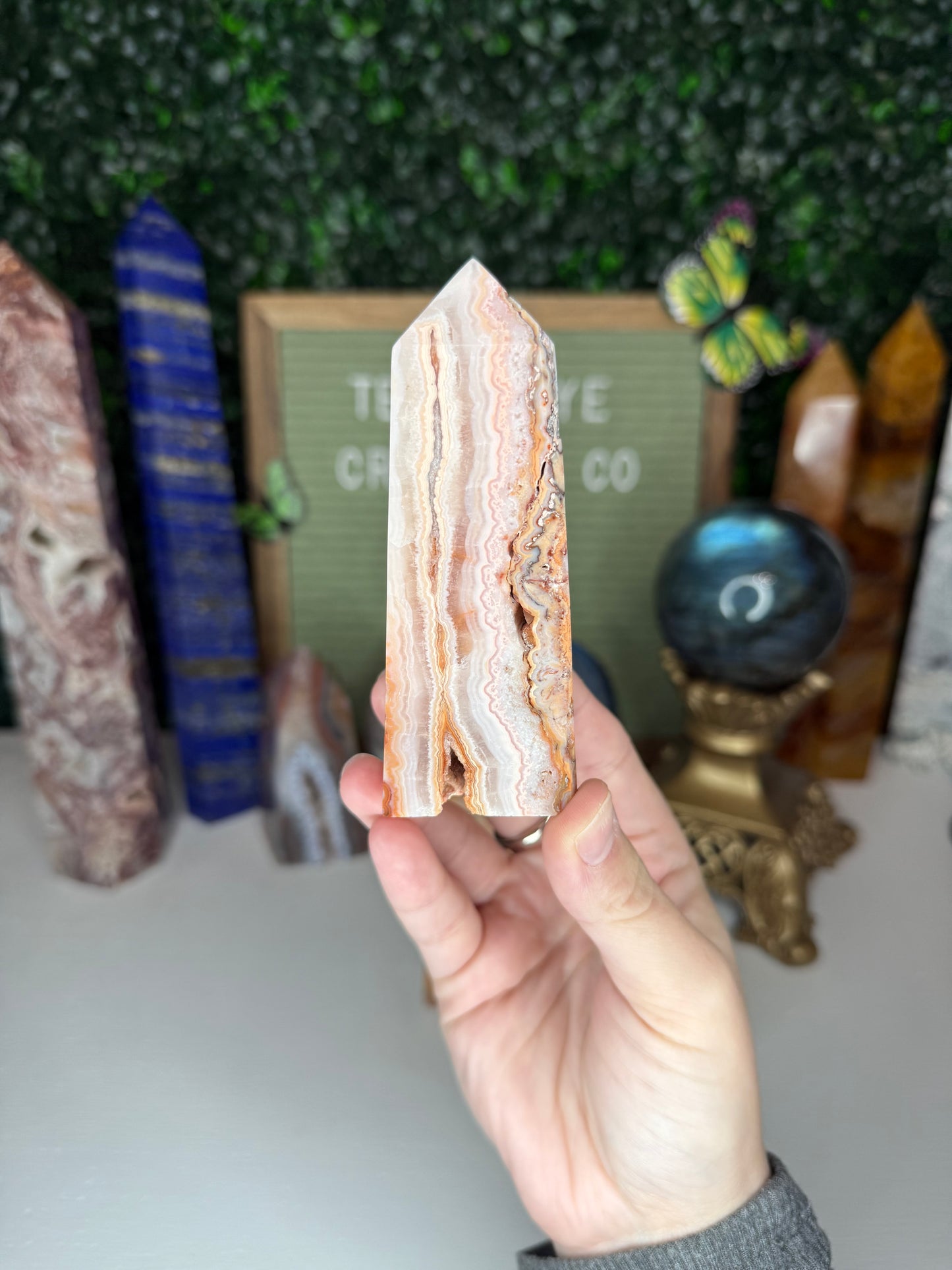 Pink Crazy Lace Agate Towers