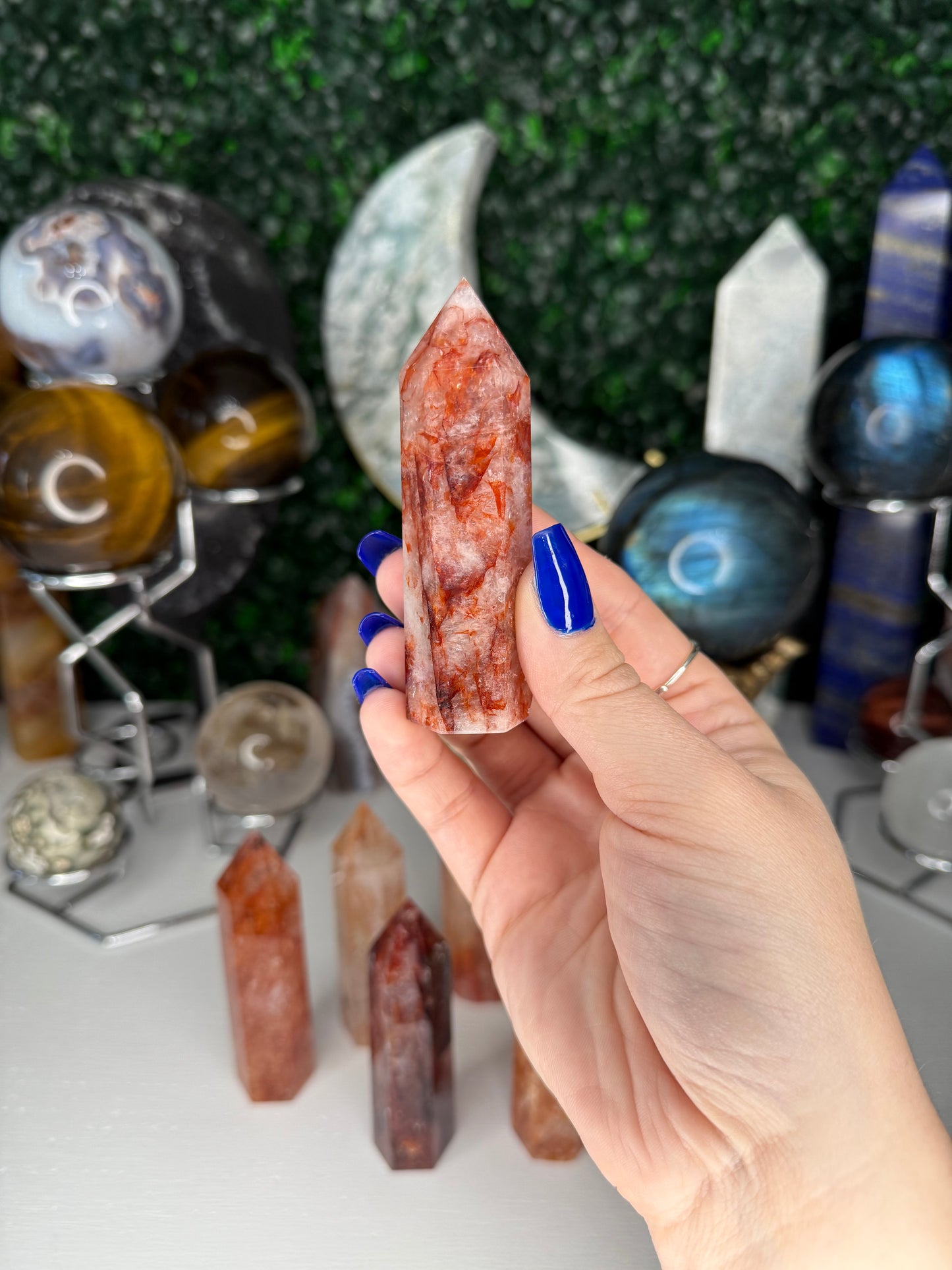 Fire Quartz Points