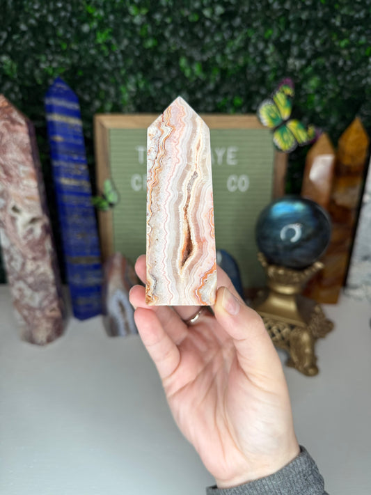 Pink Crazy Lace Agate Towers