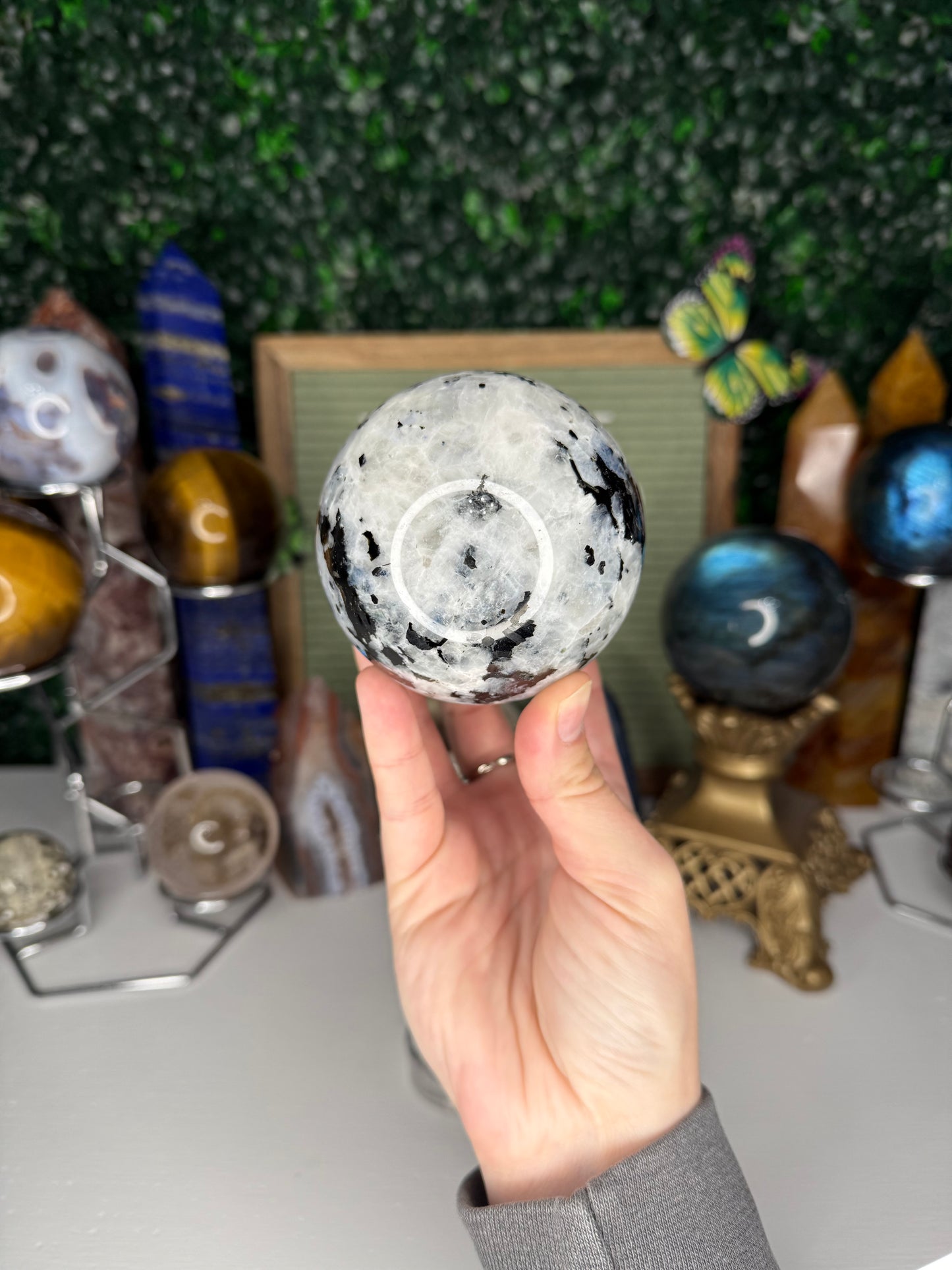 Rainbow Moonstone Sphere