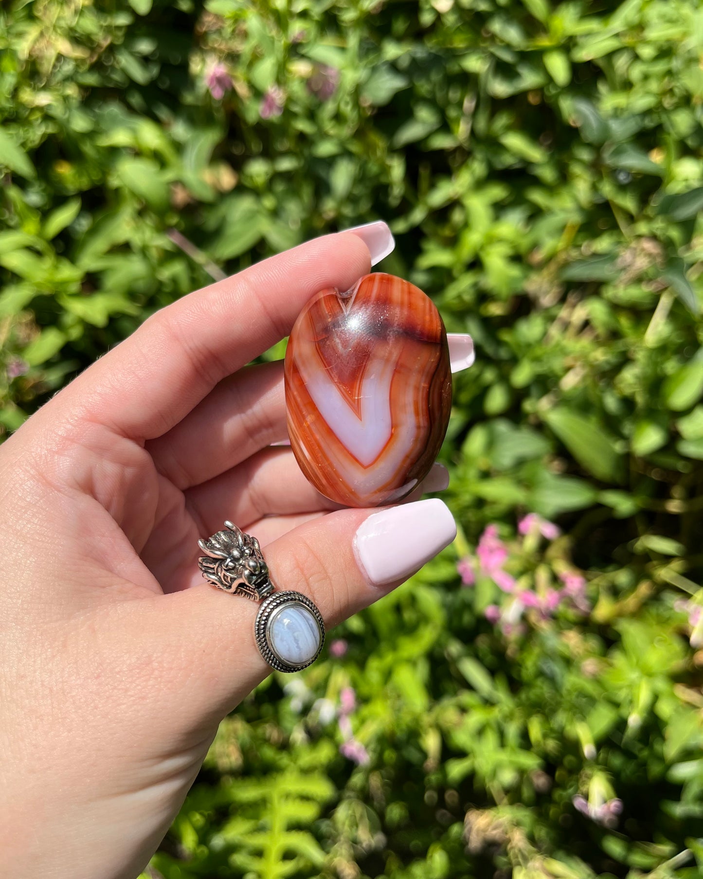 Carnelian Palm Stones