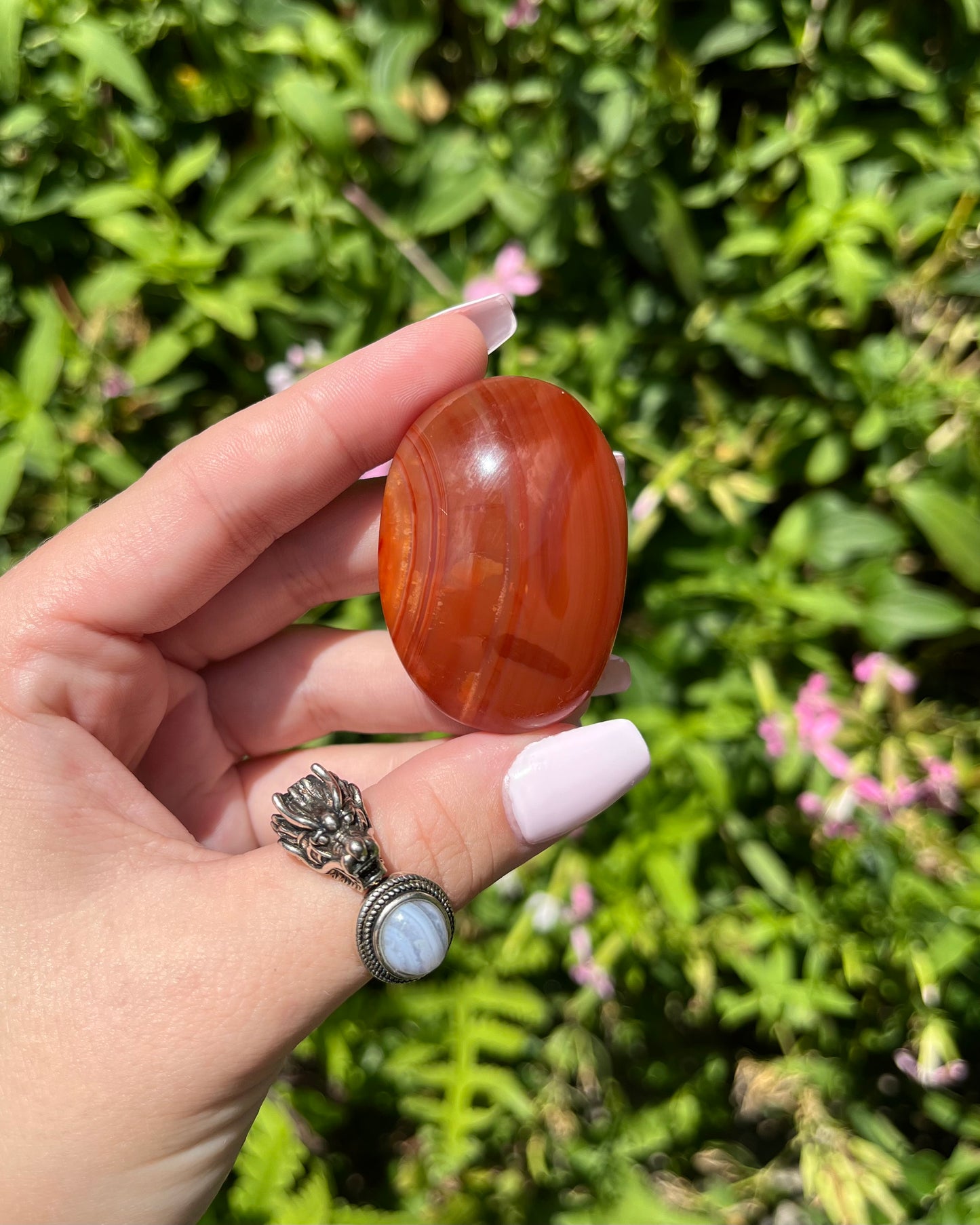 Carnelian Palm Stones