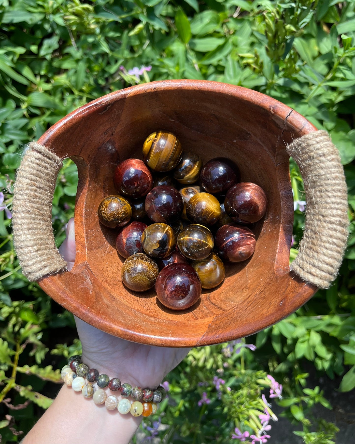 Mini Tigers Eye Spheres