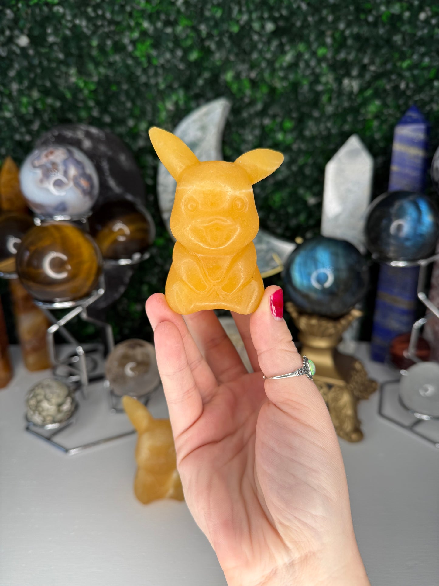 Orange Calcite Pikachus